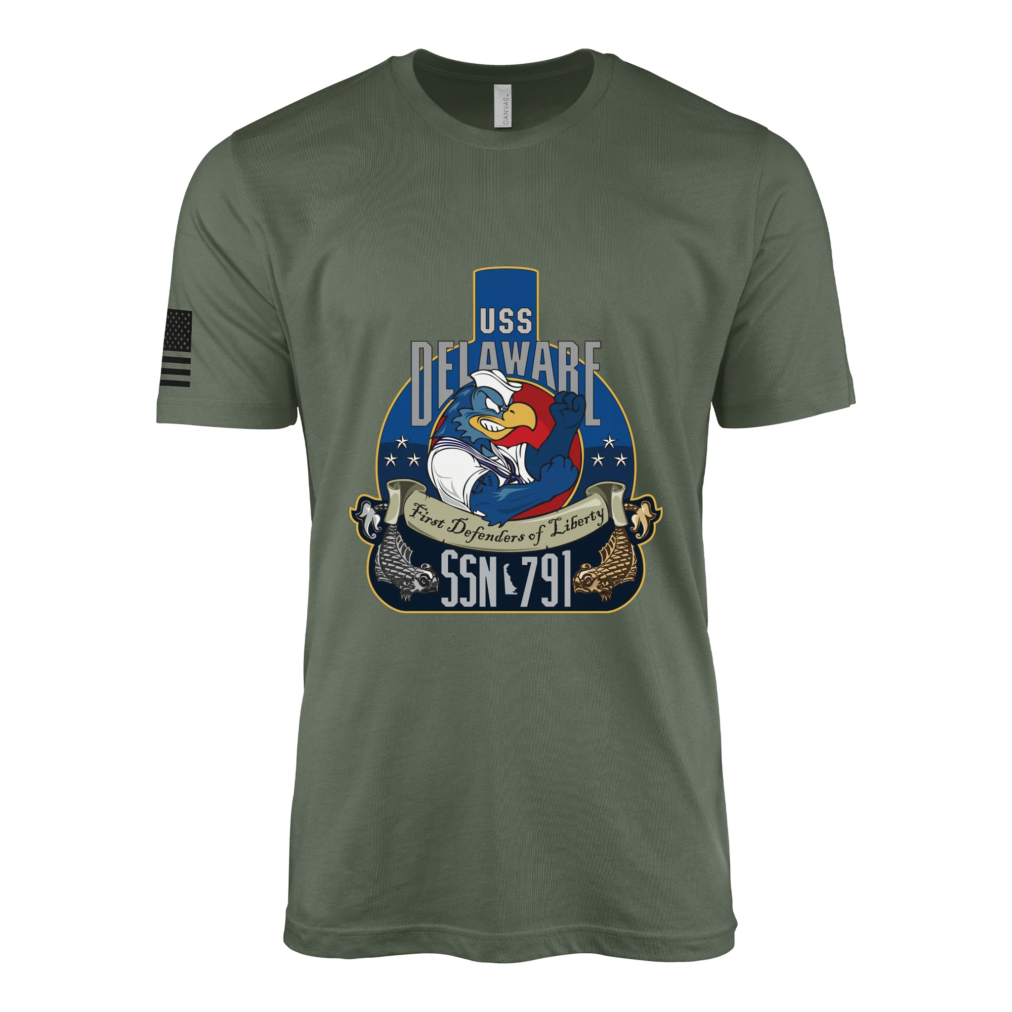 USS Delaware (SSN-791) Submarine T-Shirt - Image 3