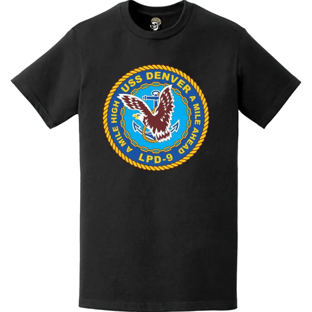 USS Denver (LPD-9) Ship's Crest Emblem T-Shirt