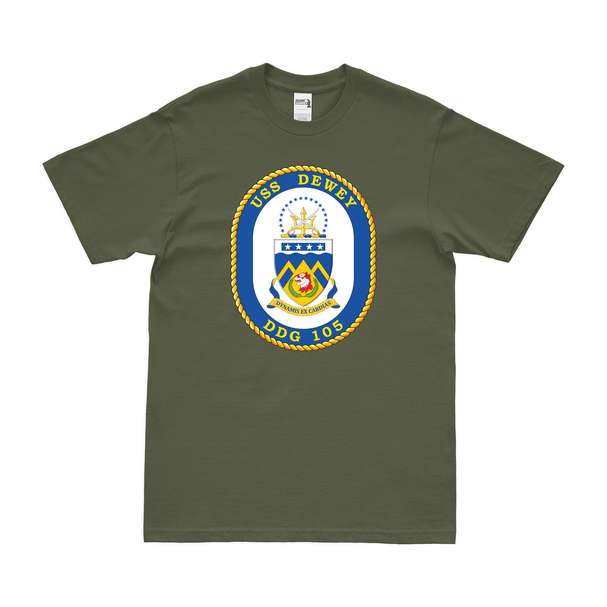 USS Dewey (DDG-105) Logo Emblem T-Shirt - Image 2