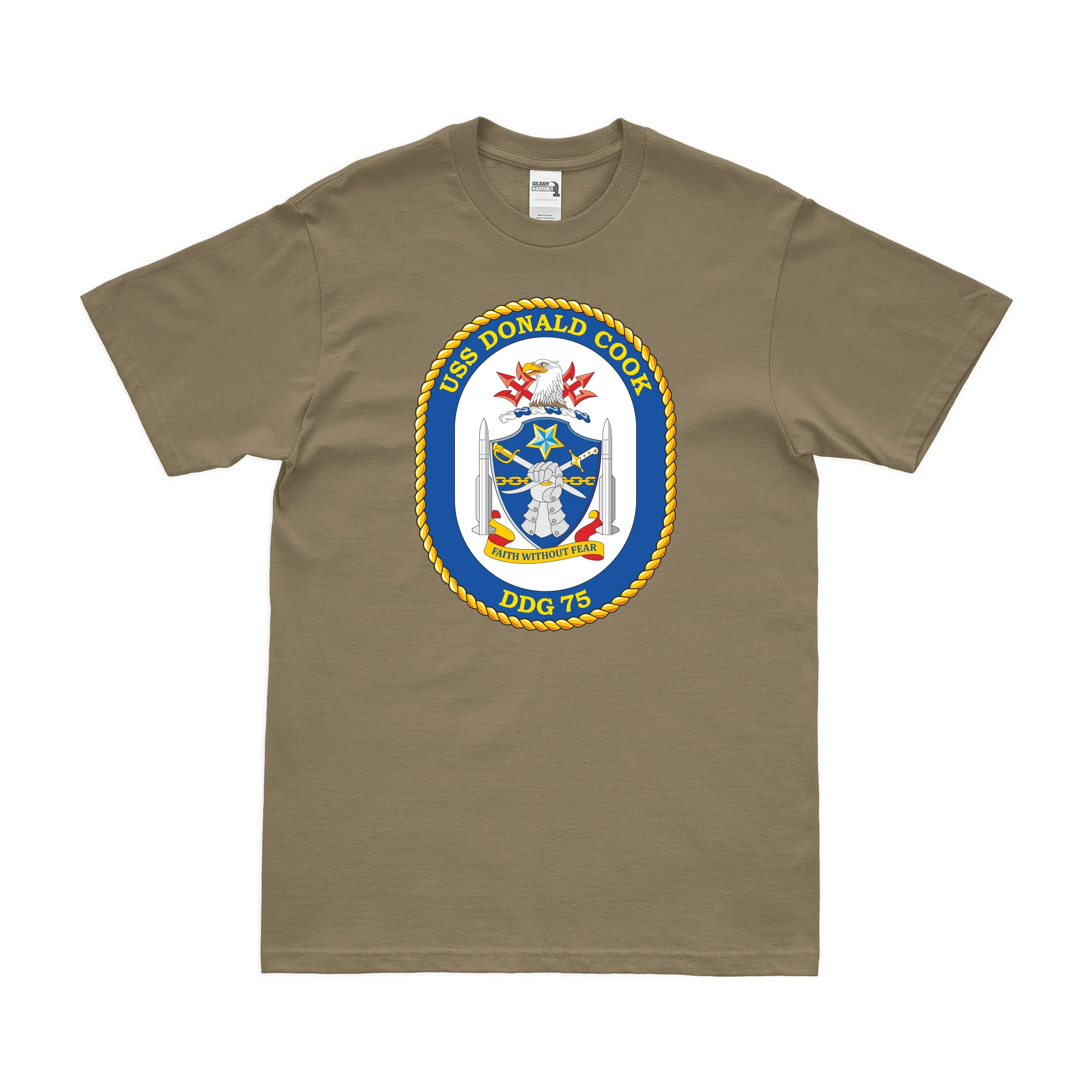 USS Donald Cook (DDG-75) Logo Emblem T-Shirt - Image 3
