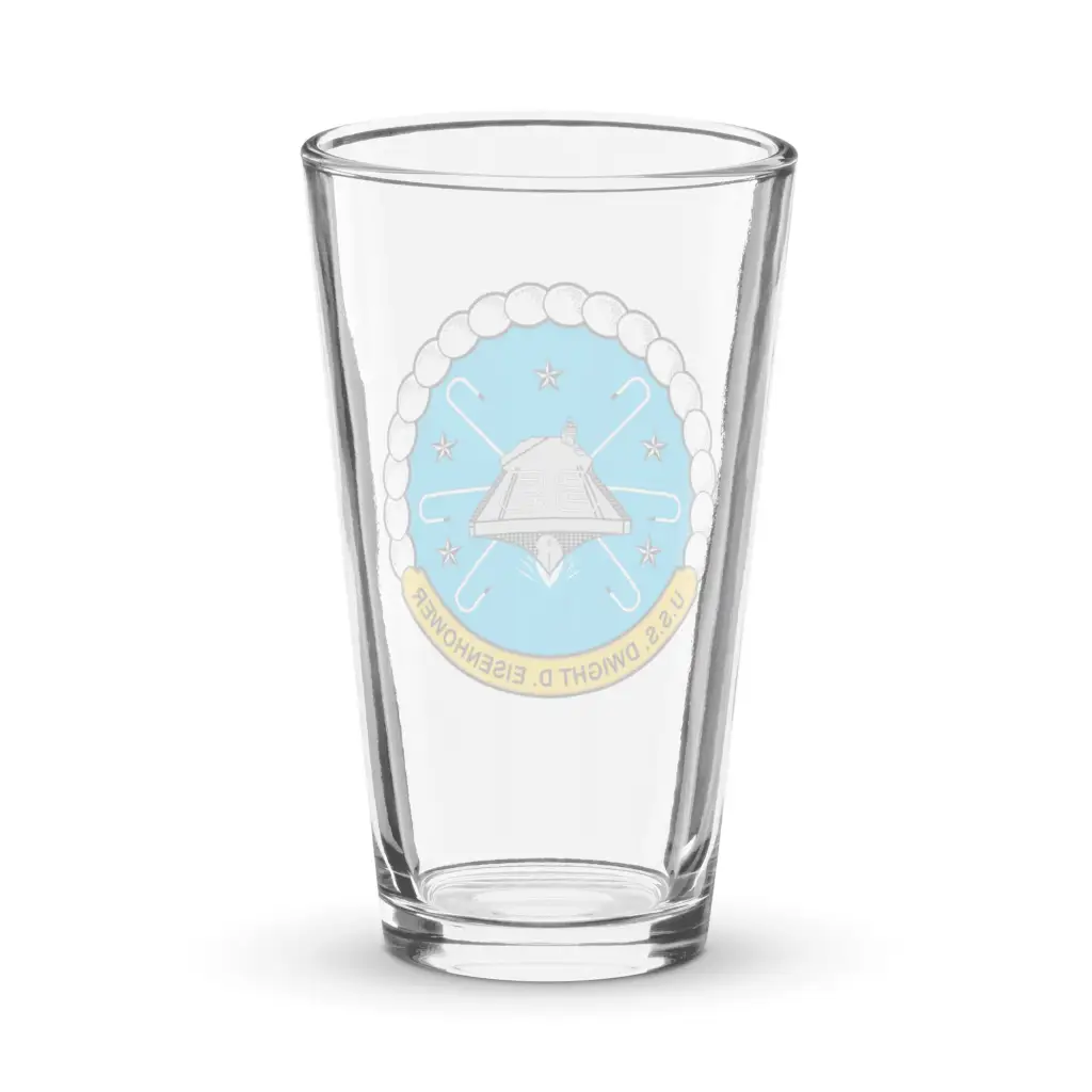 USS Dwight D. Eisenhower (CVN-69) Beer Pint Glass - Image 2
