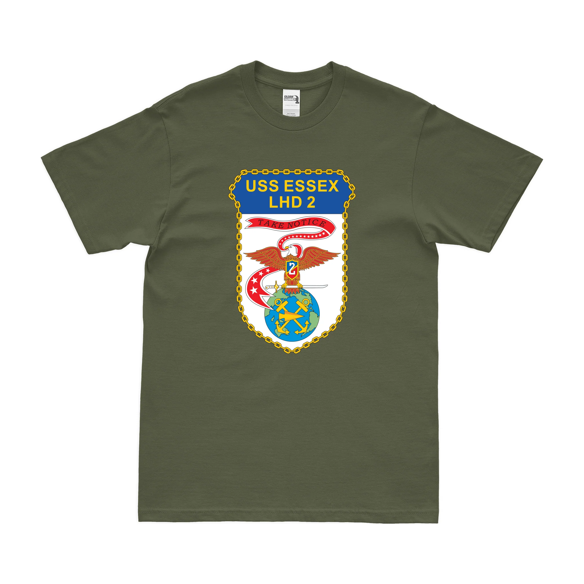 USS Essex (LHD-2) Emblem T-Shirt - Image 2