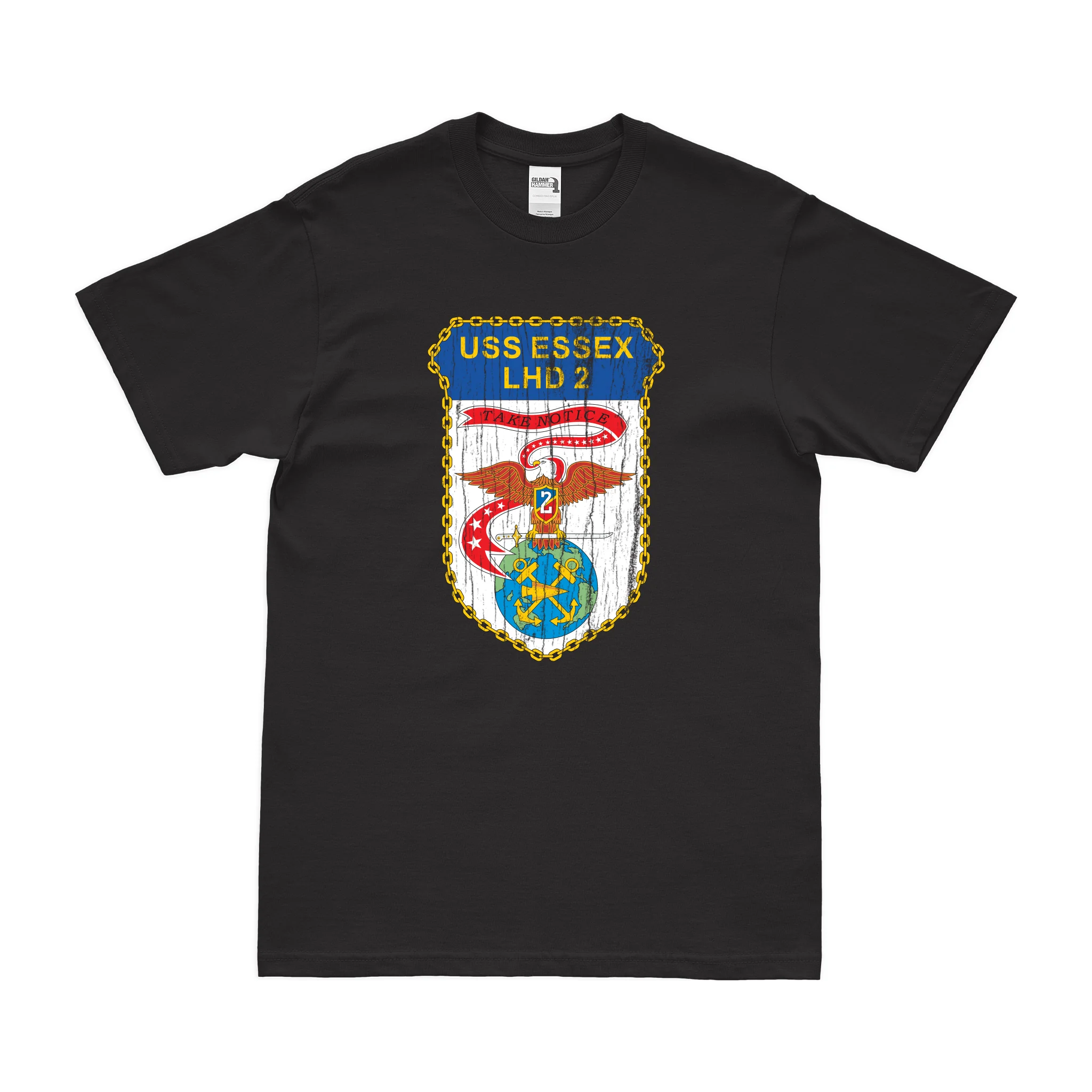 USS Essex (LHD-2) Emblem T-Shirt - Image 3