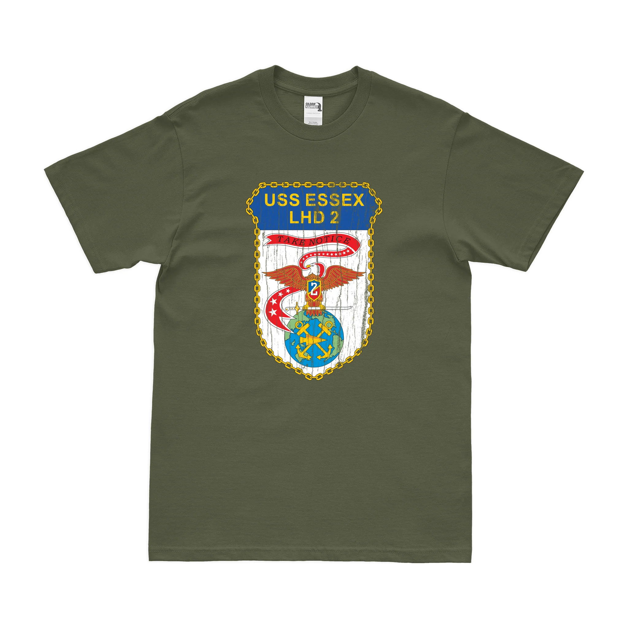 USS Essex (LHD-2) Emblem T-Shirt - Image 4