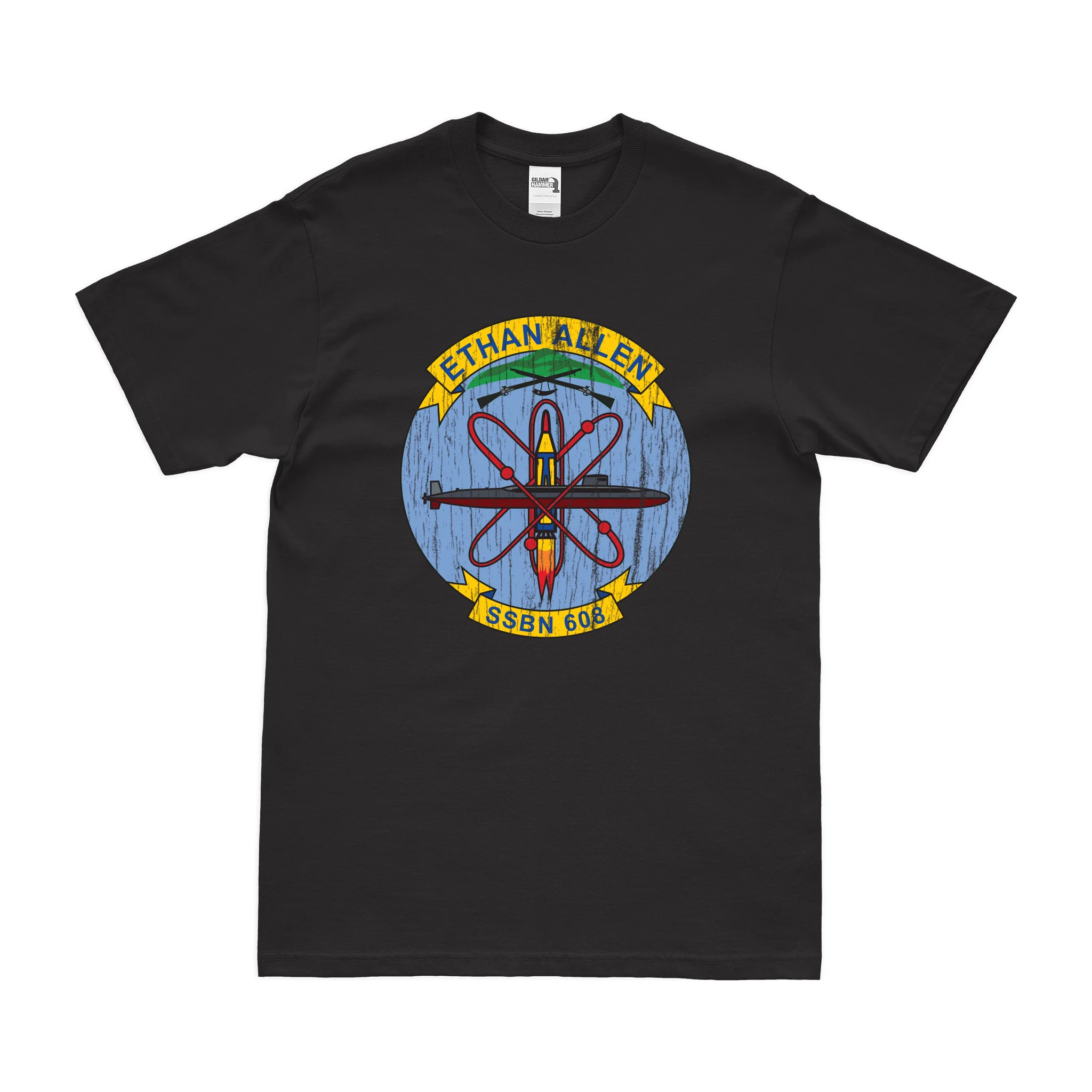 USS Ethan Allen (SSBN-608) Ballistic-Missile Submarine T-Shirt - Image 3