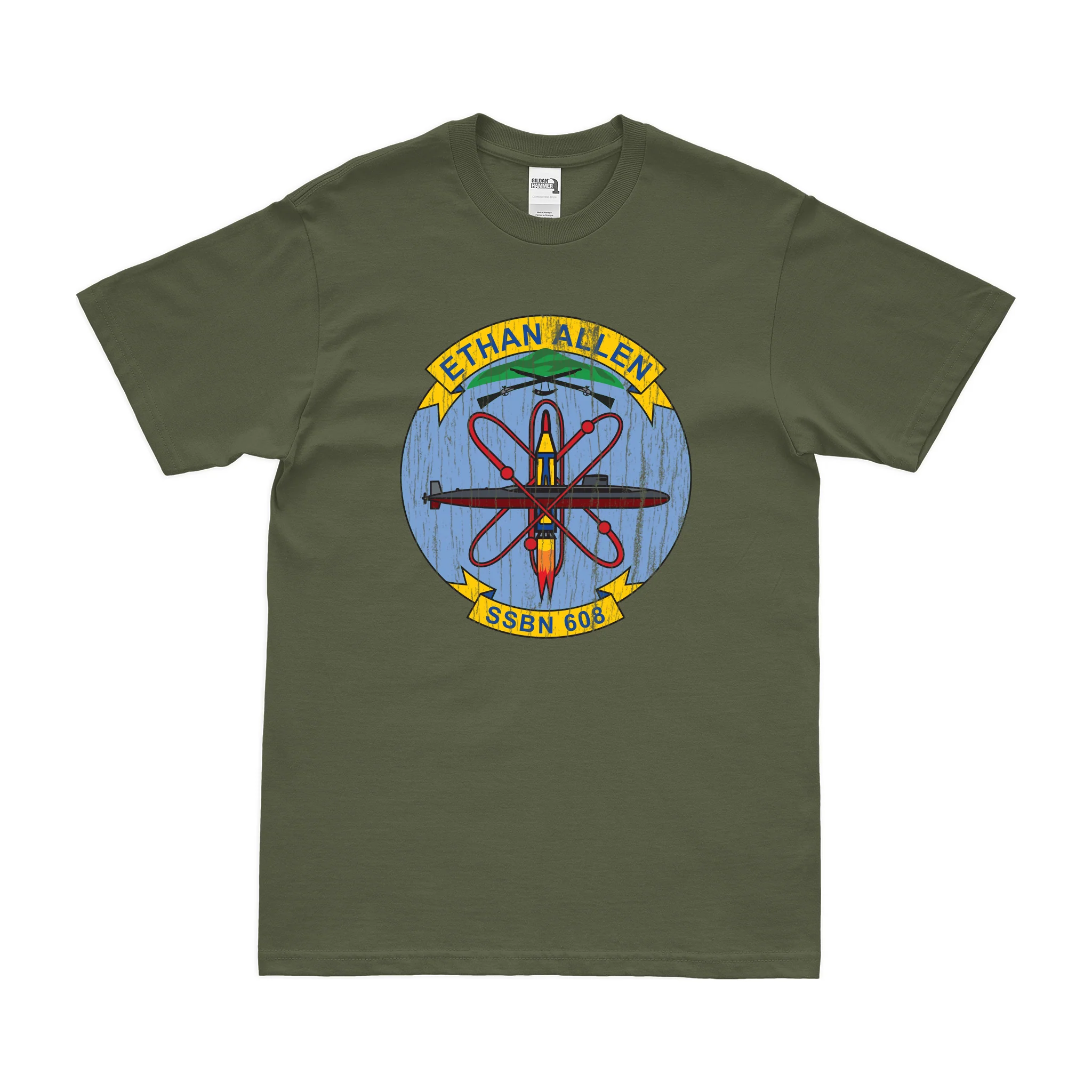 USS Ethan Allen (SSBN-608) Ballistic-Missile Submarine T-Shirt - Image 4