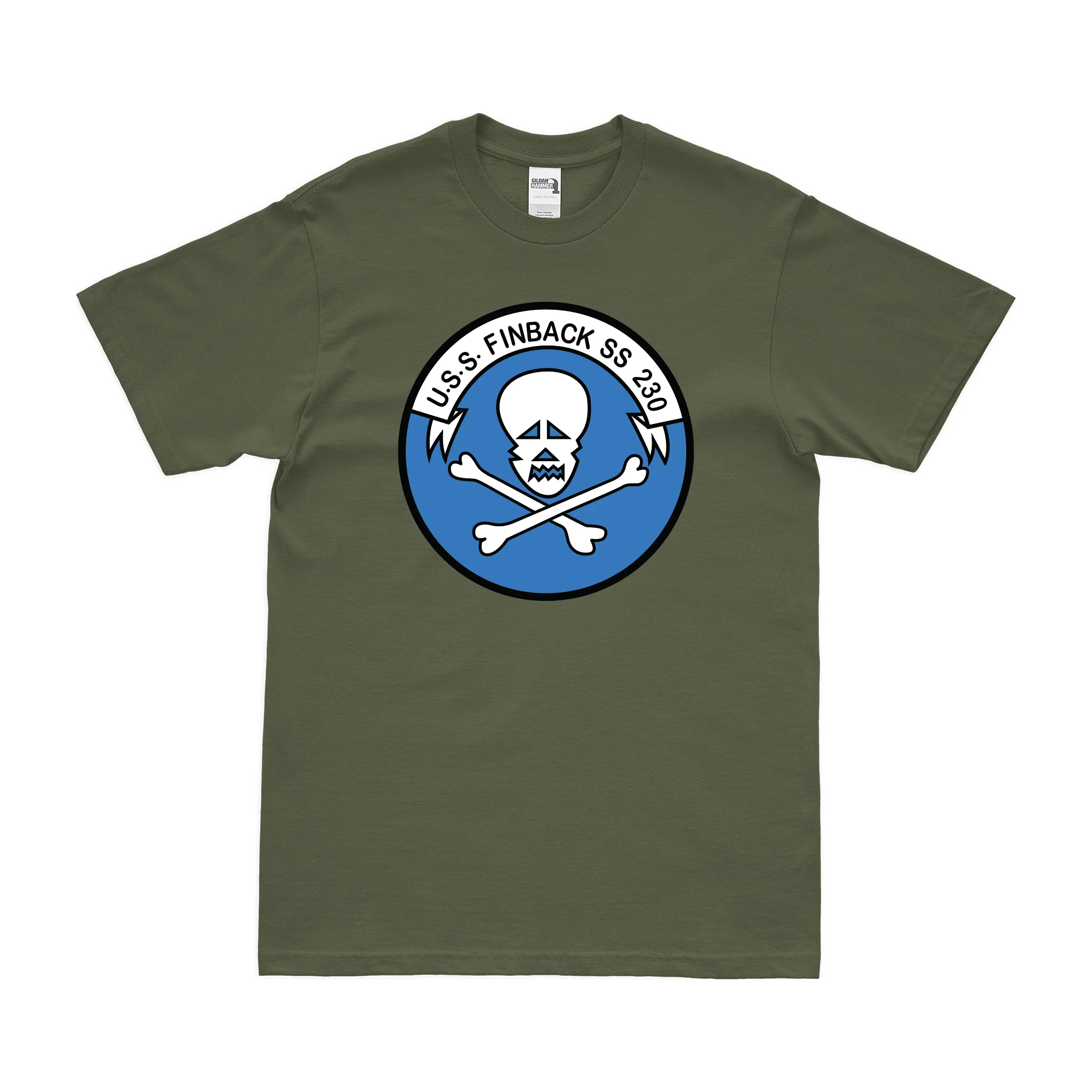 USS Finback (SS-230) Gato-class Submarine T-Shirt - Image 2