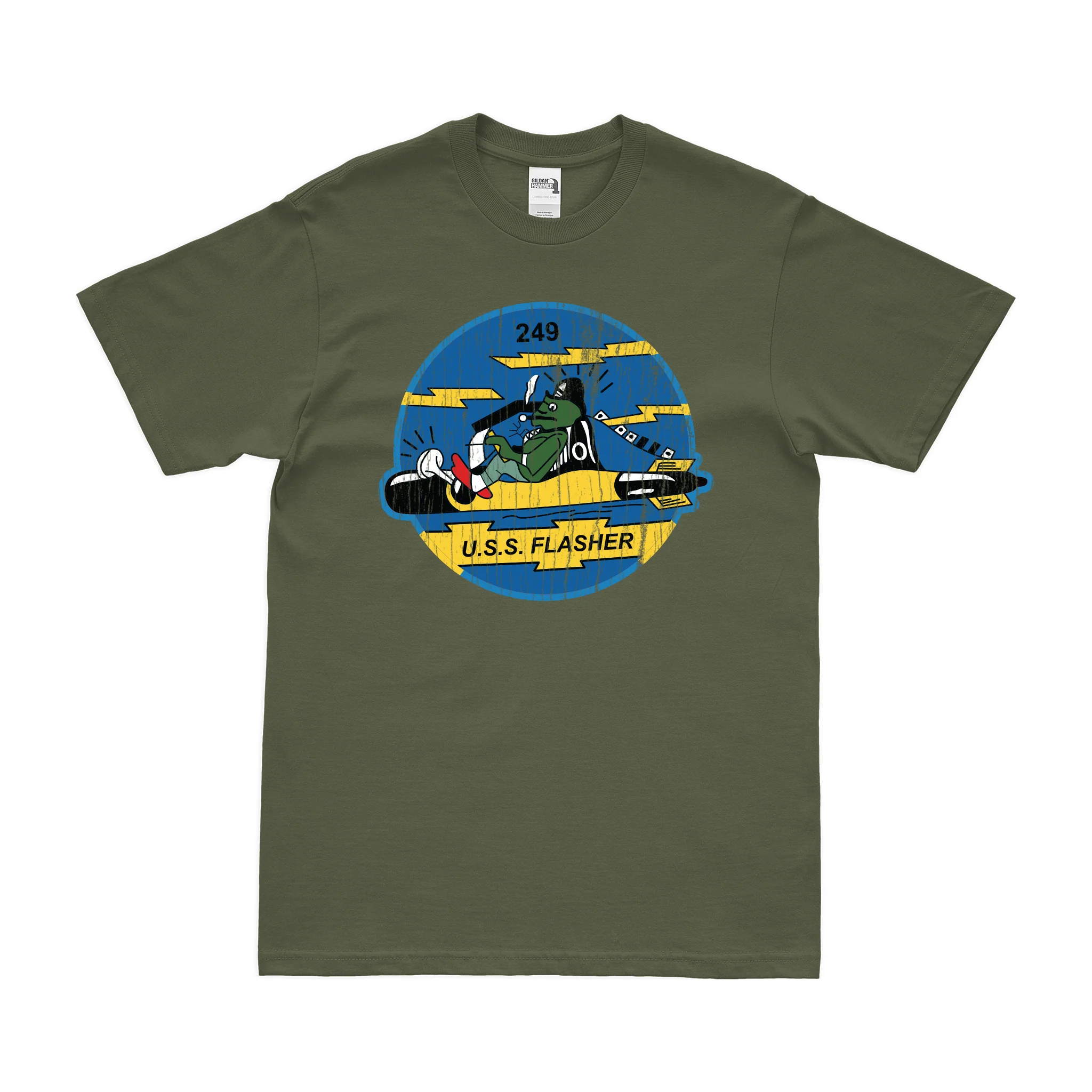 USS Flasher (SS-249) Gato-class Submarine T-Shirt - Image 4