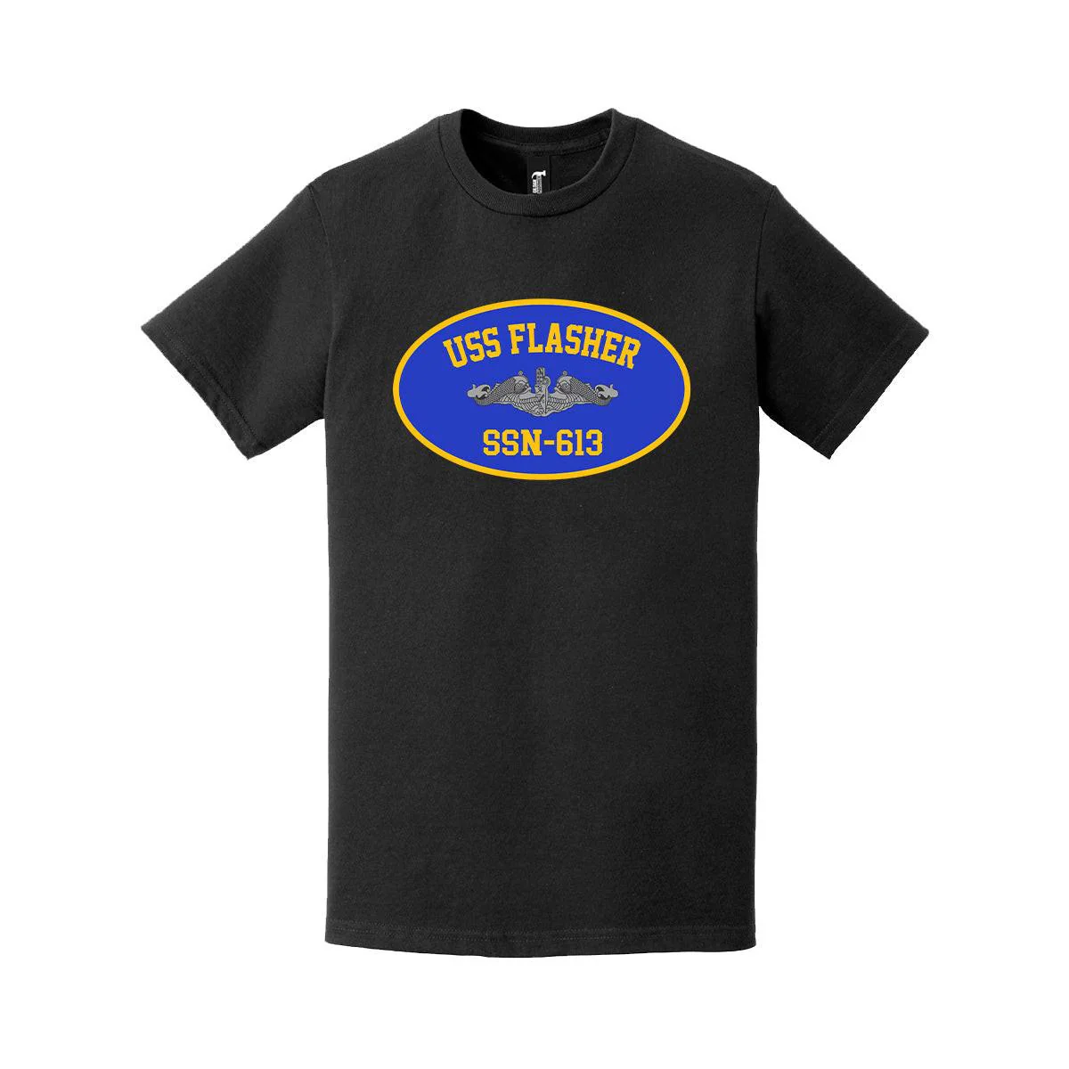 USS Flasher (SSN-613) Submarine Emblem U.S. Navy T-Shirt