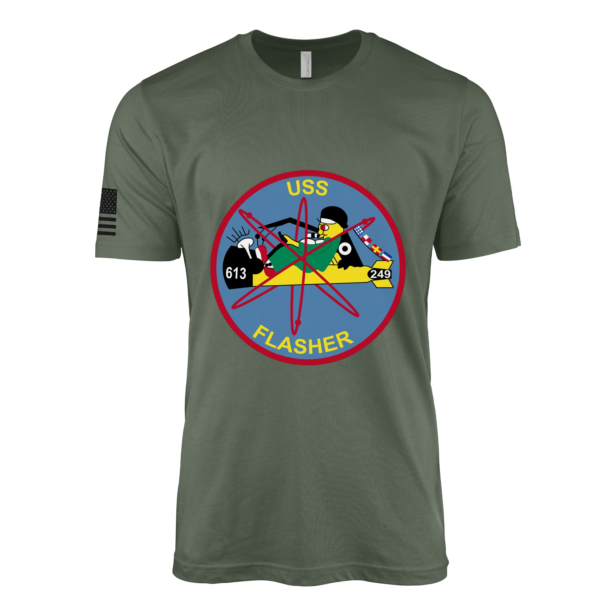 USS Flasher (SSN-613) Submarine T-Shirt - Image 3