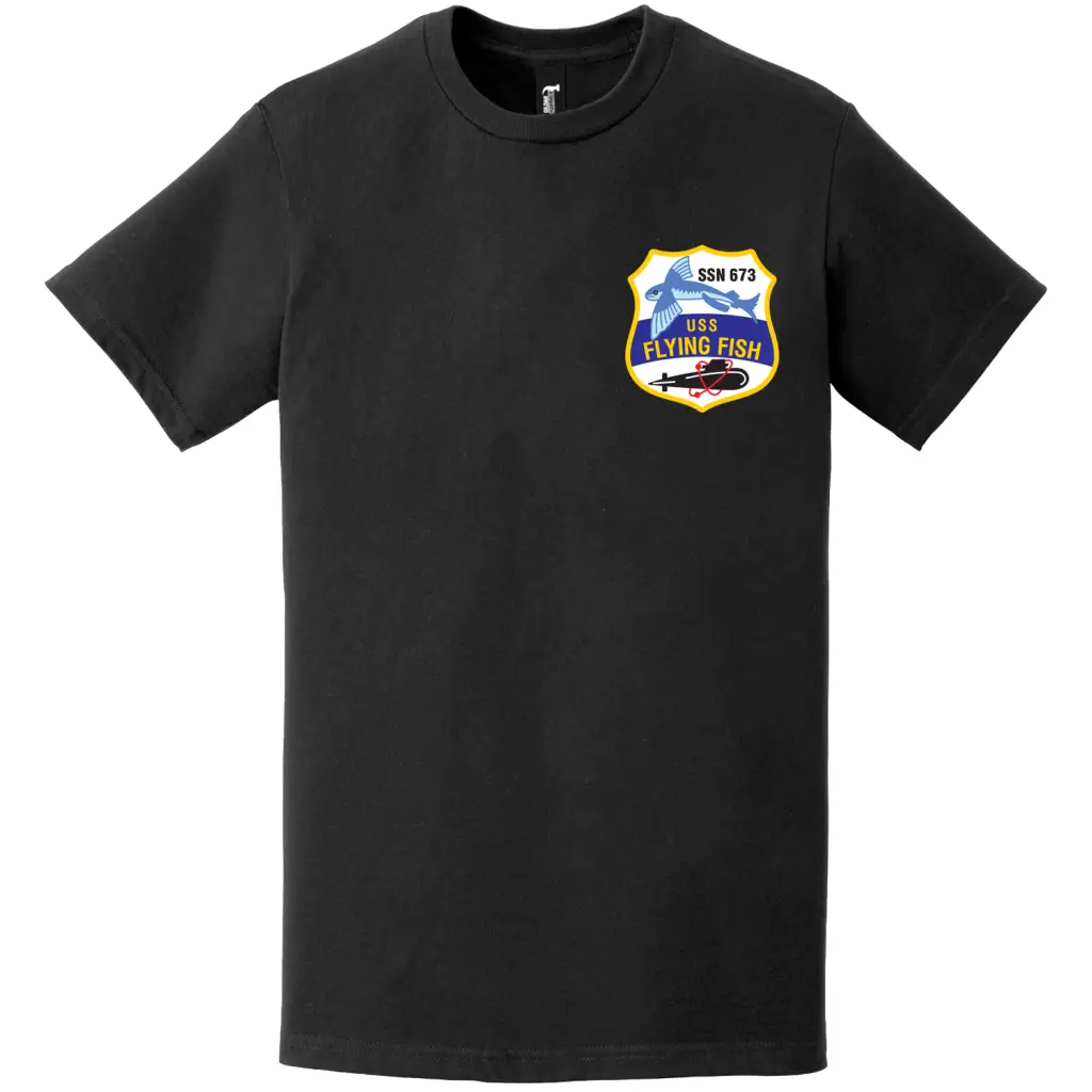 USS Flying Fish (SSN-673) Submarine Logo T-Shirt