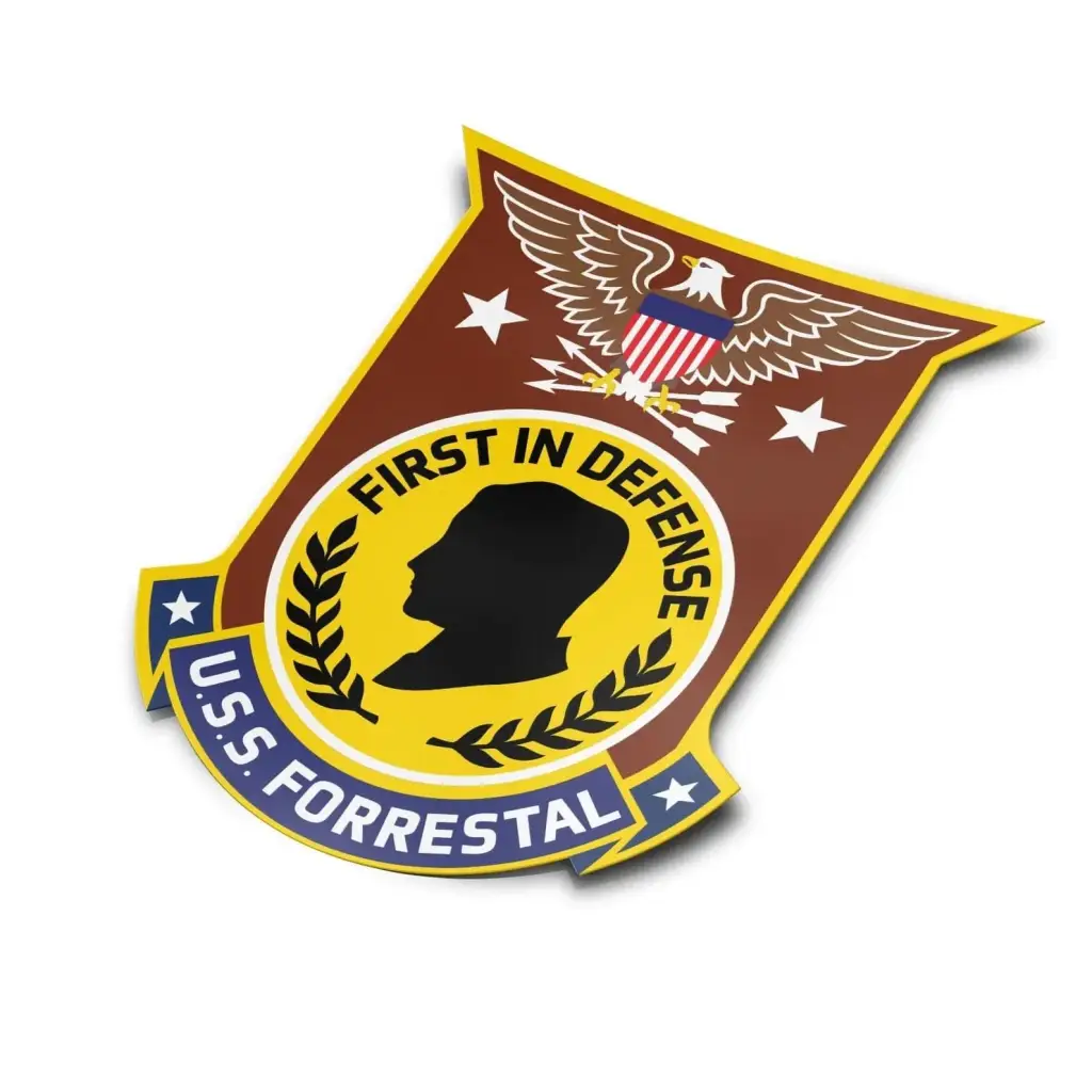 USS Forrestal (CV-59) Die-Cut Vinyl Sticker Decal