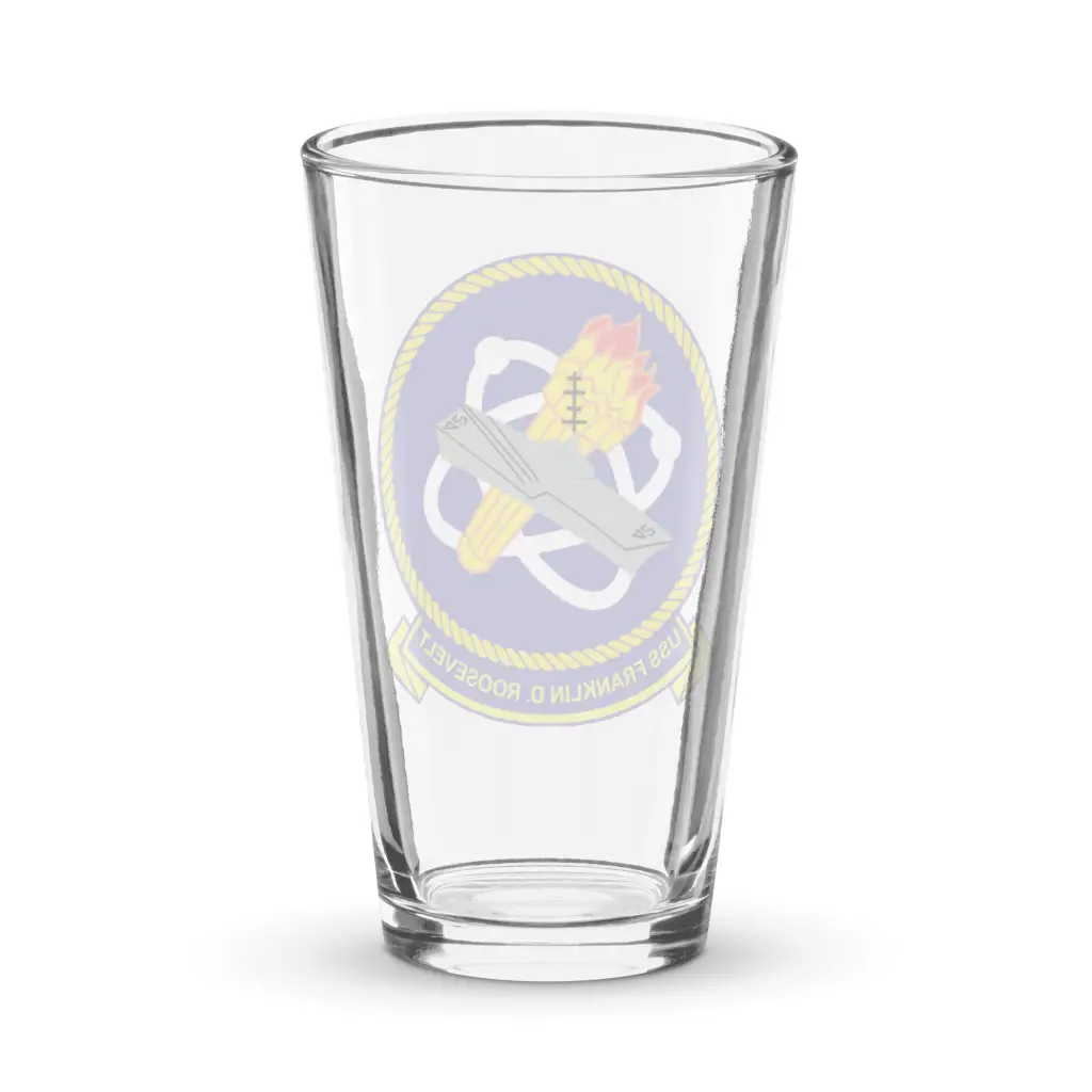 USS Franklin D. Roosevelt (CV-42) Beer Pint Glass - Image 2