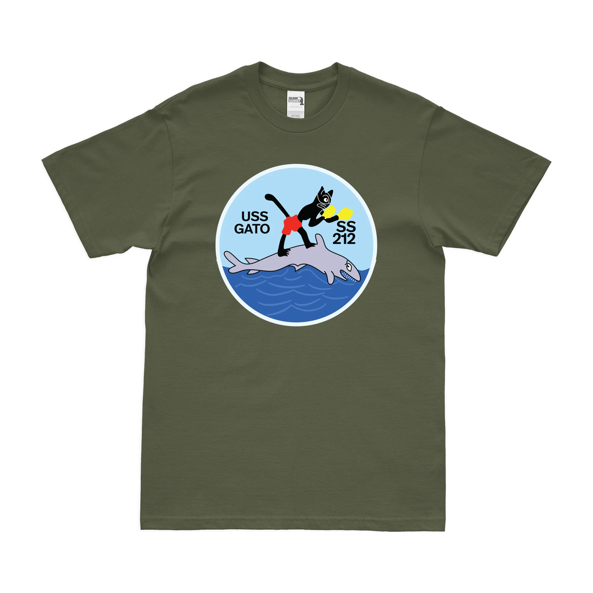 USS Gato (SS-212) Gato-class Submarine T-Shirt - Image 2