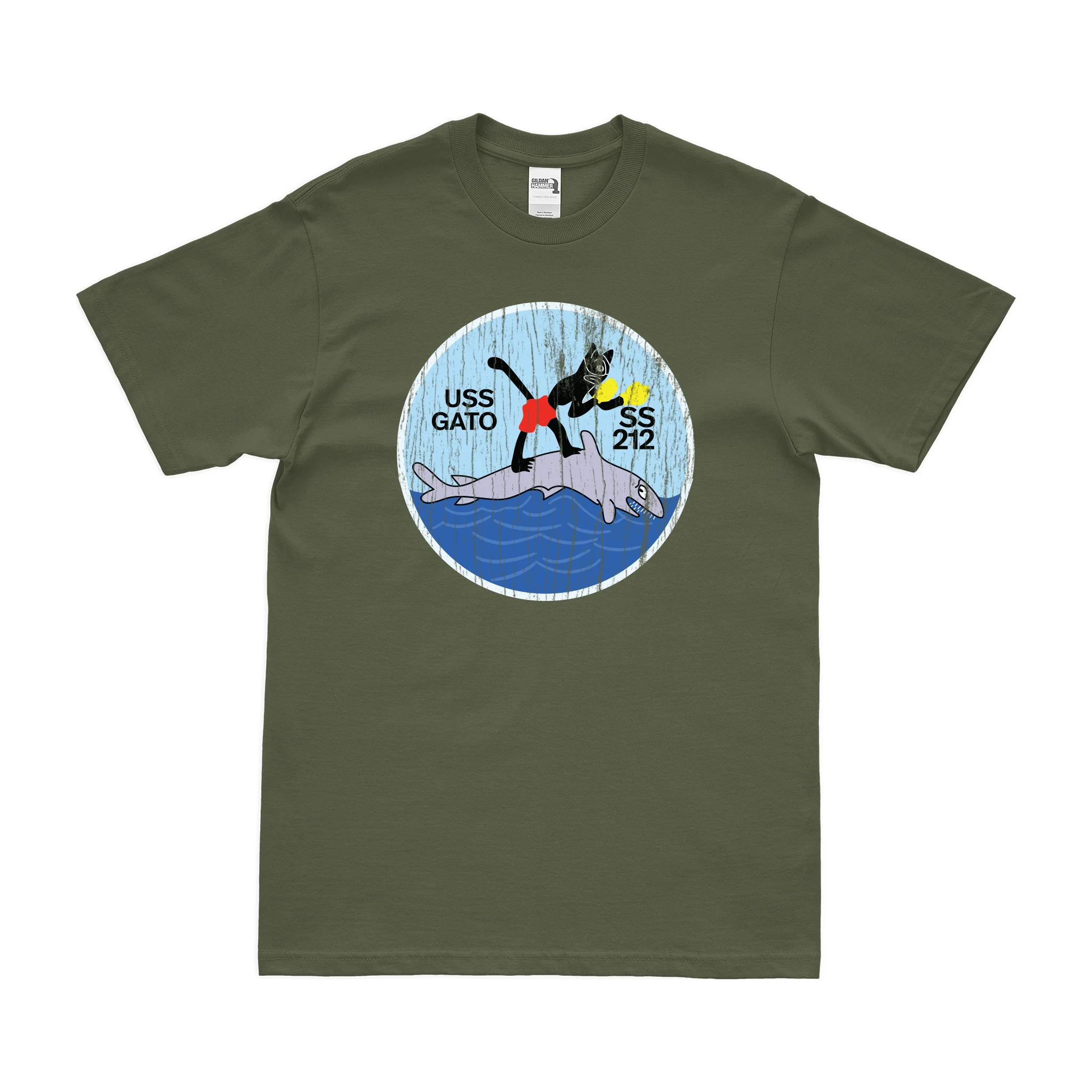 USS Gato (SS-212) Gato-class Submarine T-Shirt - Image 4