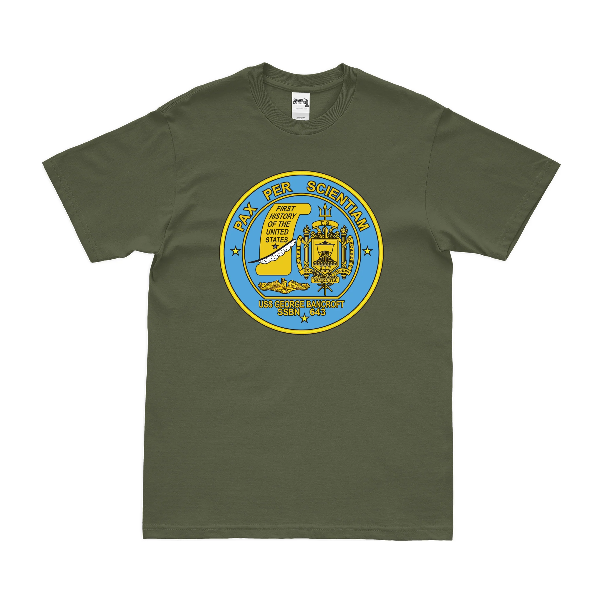USS George Bancroft (SSBN-643) Ballistic-Missile Submarine T-Shirt - Image 2