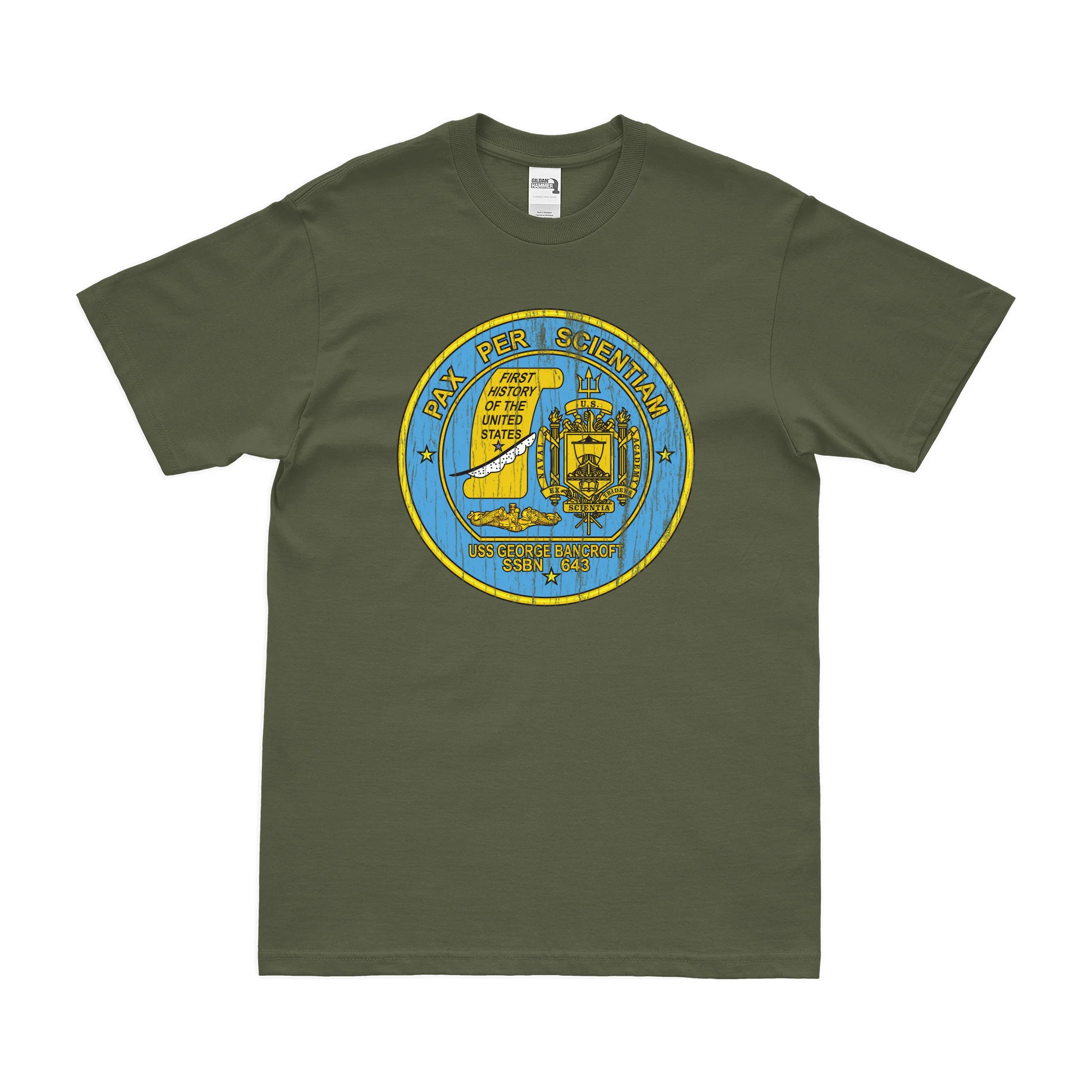 USS George Bancroft (SSBN-643) Ballistic-Missile Submarine T-Shirt - Image 4