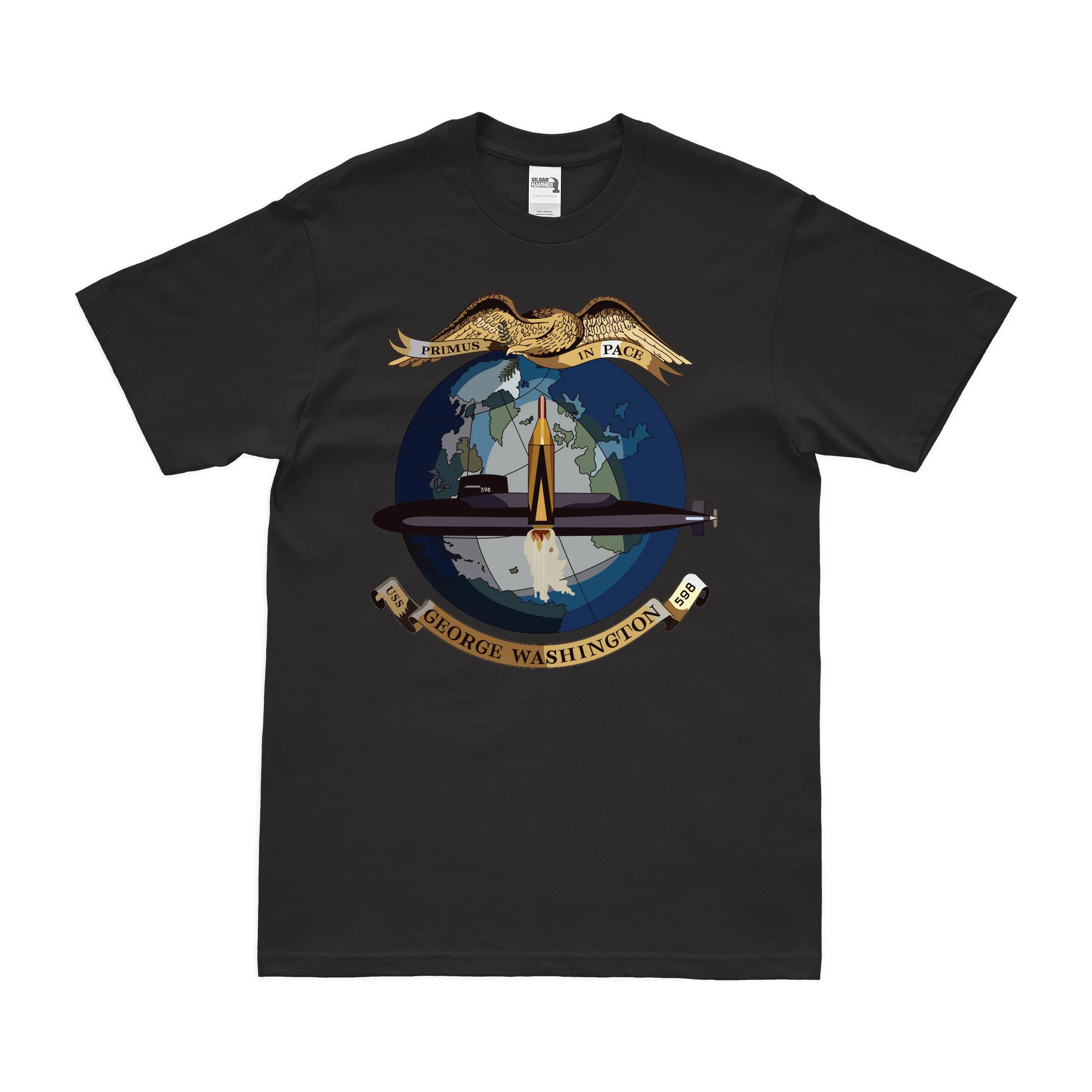 USS George Washington (SSBN-598) Ballistic-Missile Submarine T-Shirt