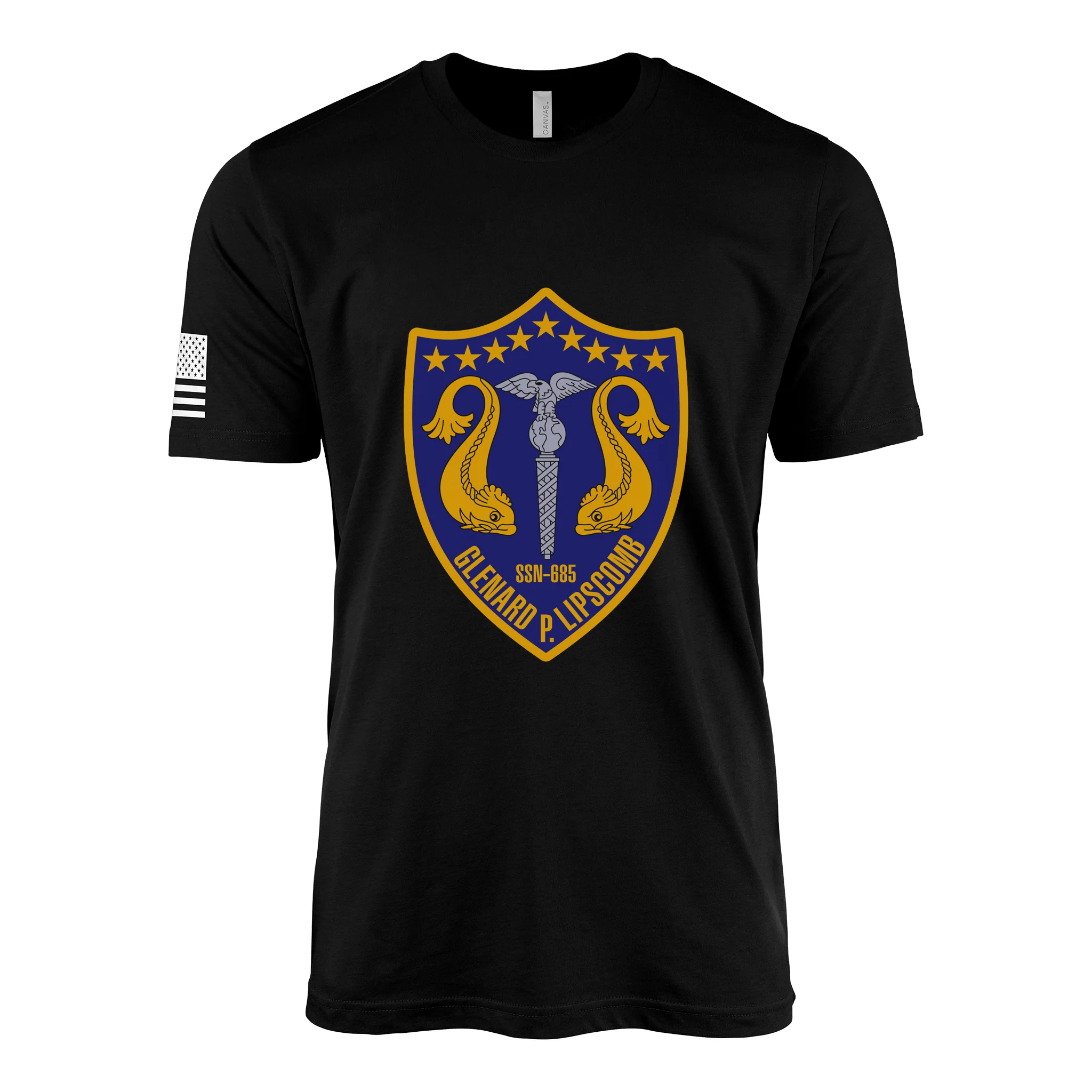 USS Glenard P. Lipscomb (SSN-685) Submarine T-Shirt - Image 2