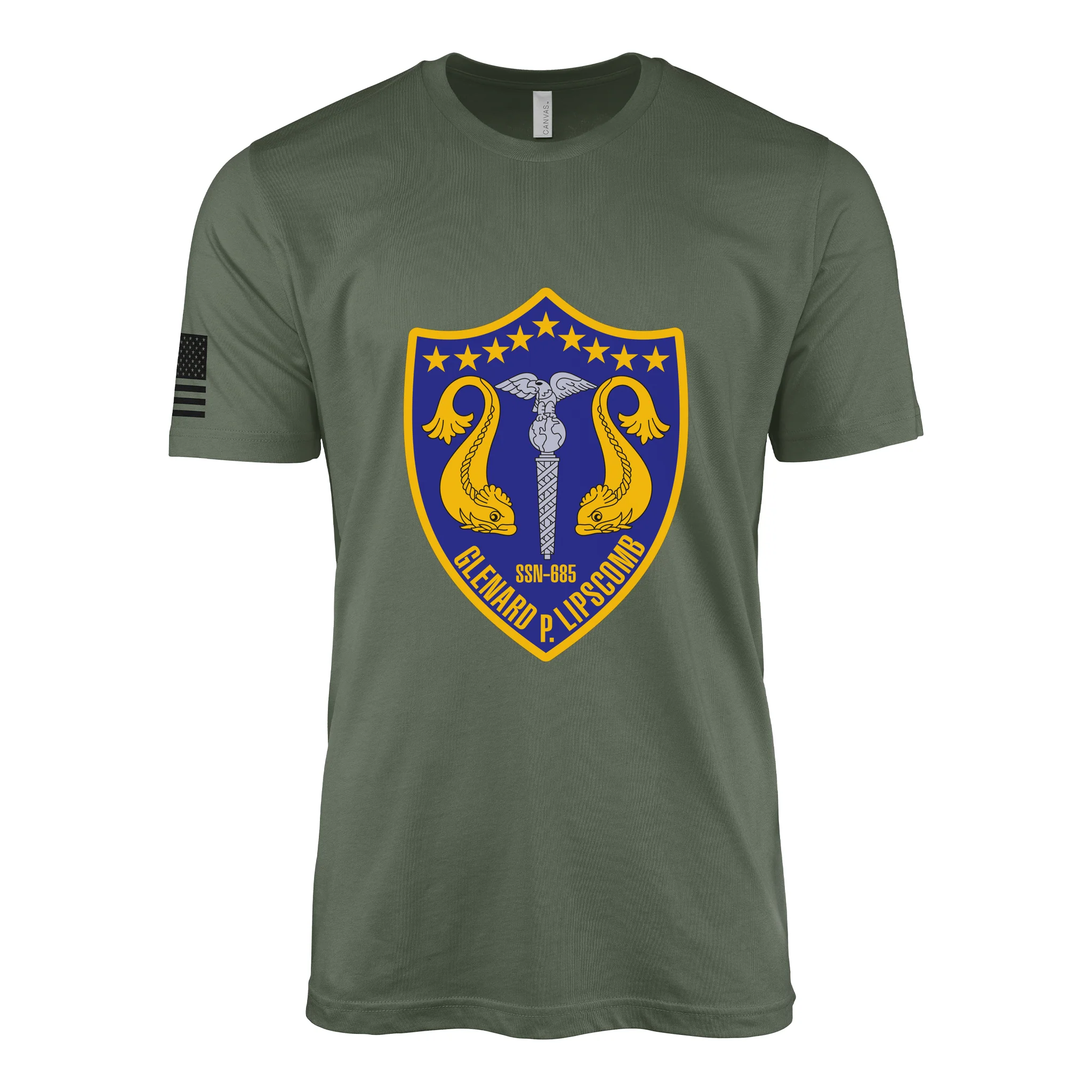 USS Glenard P. Lipscomb (SSN-685) Submarine T-Shirt - Image 3