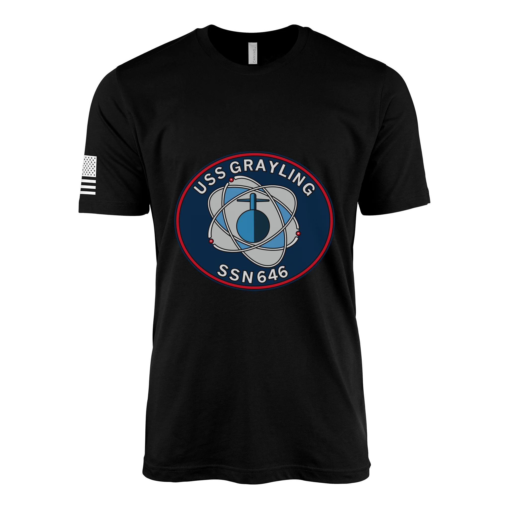 USS Grayling (SSN-646) Submarine T-Shirt - Image 2