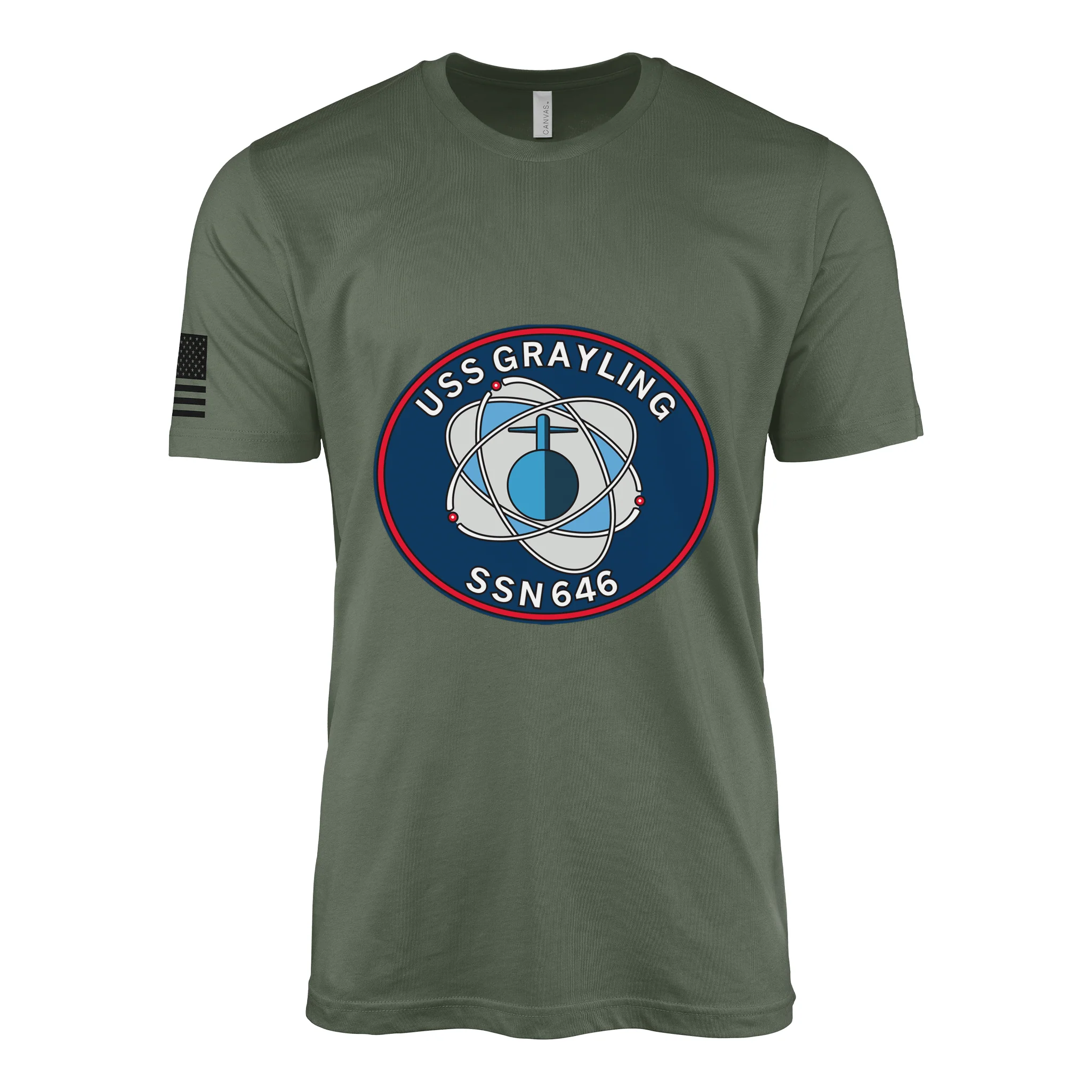 USS Grayling (SSN-646) Submarine T-Shirt - Image 3