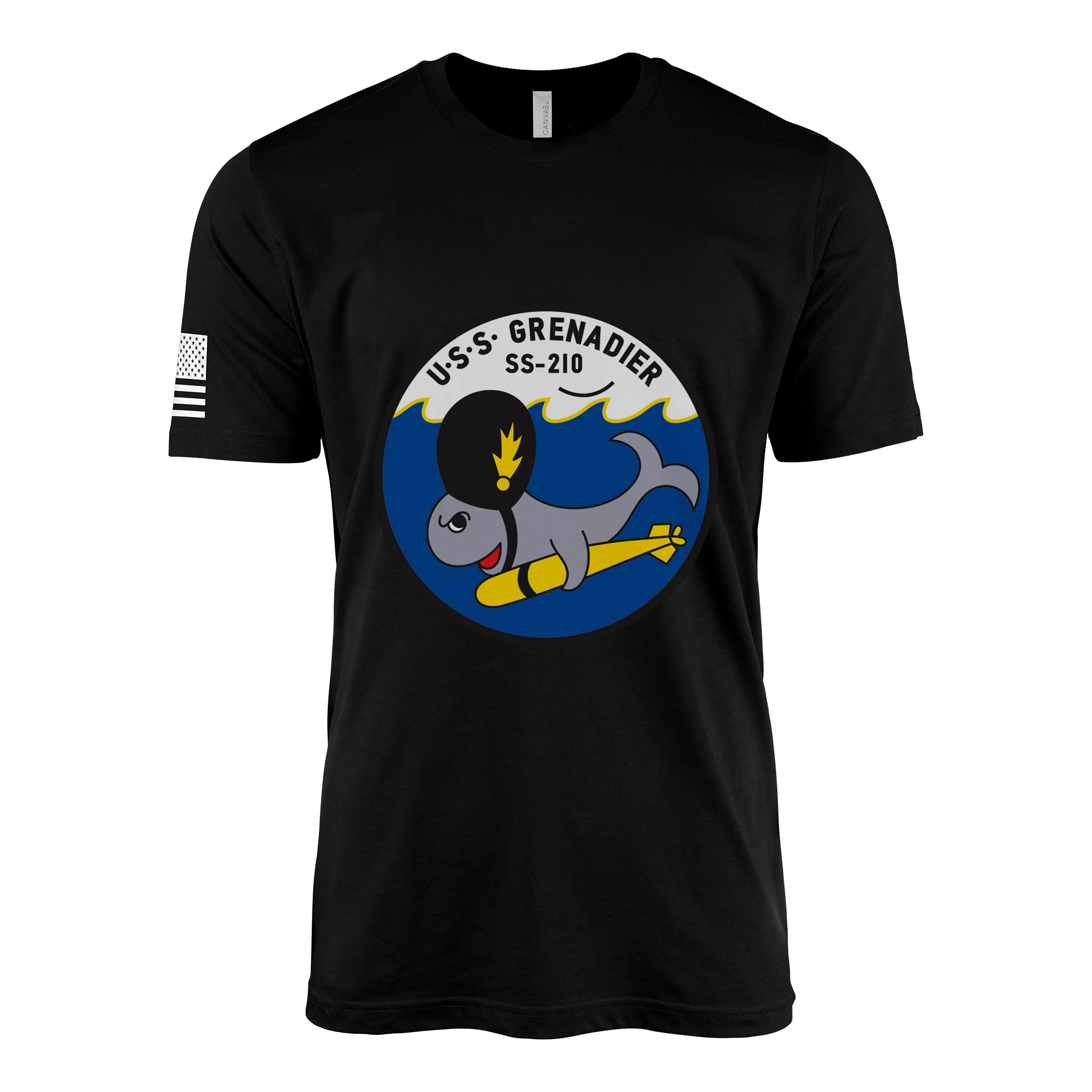 USS Grenadier (SS-210) Submarine T-Shirt - Image 2