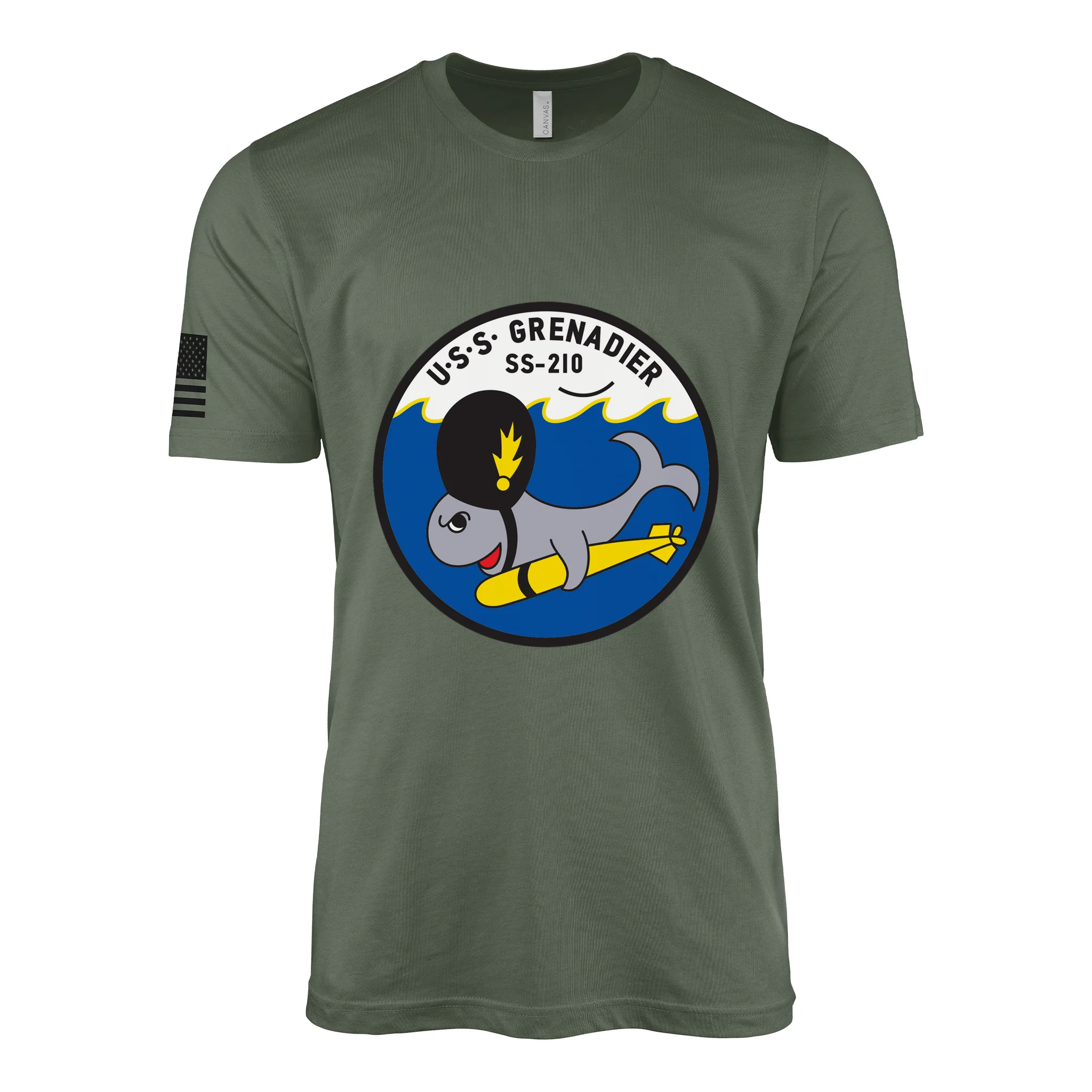 USS Grenadier (SS-210) Submarine T-Shirt - Image 3