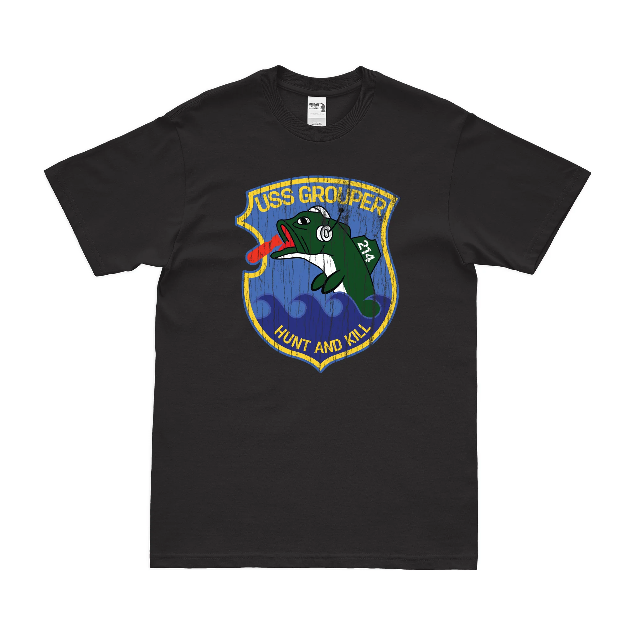 USS Grouper (SS-214) Gato-class Submarine T-Shirt - Image 3