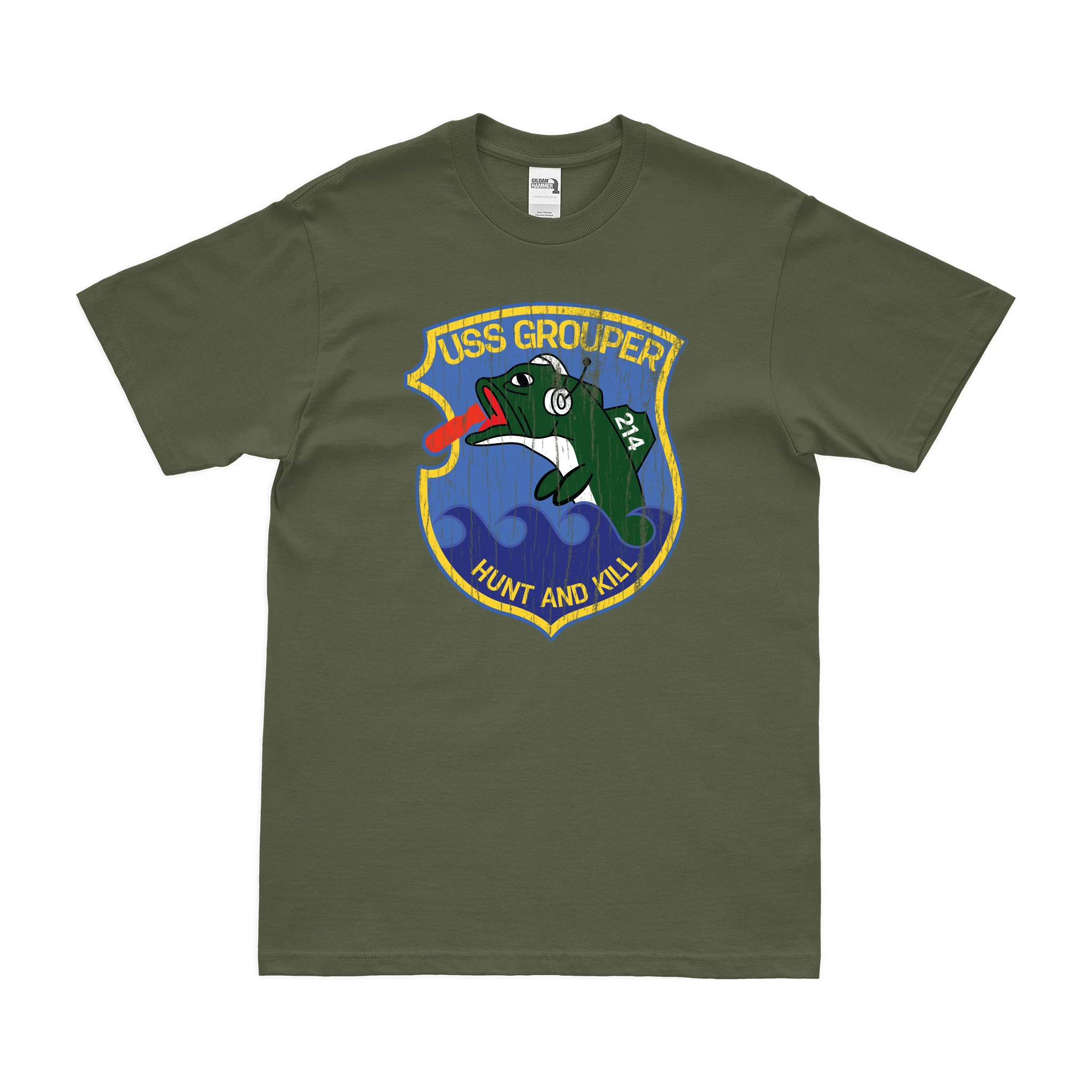 USS Grouper (SS-214) Gato-class Submarine T-Shirt - Image 4