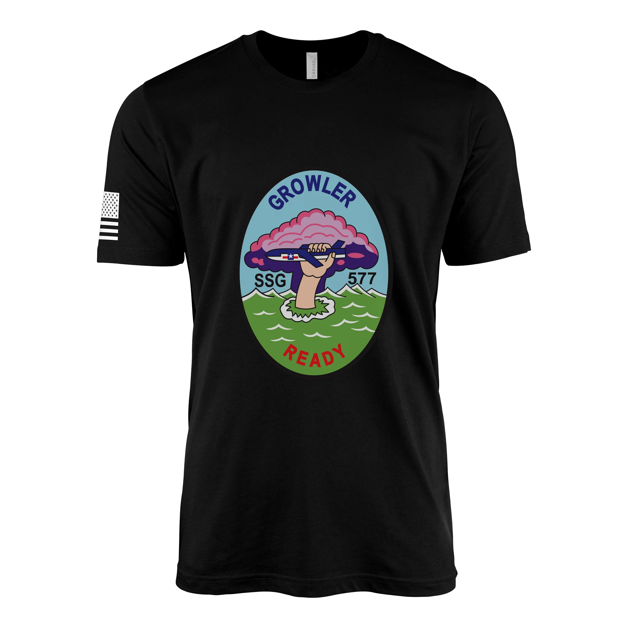 USS Growler (SSN-577) Submarine T-Shirt - Image 2