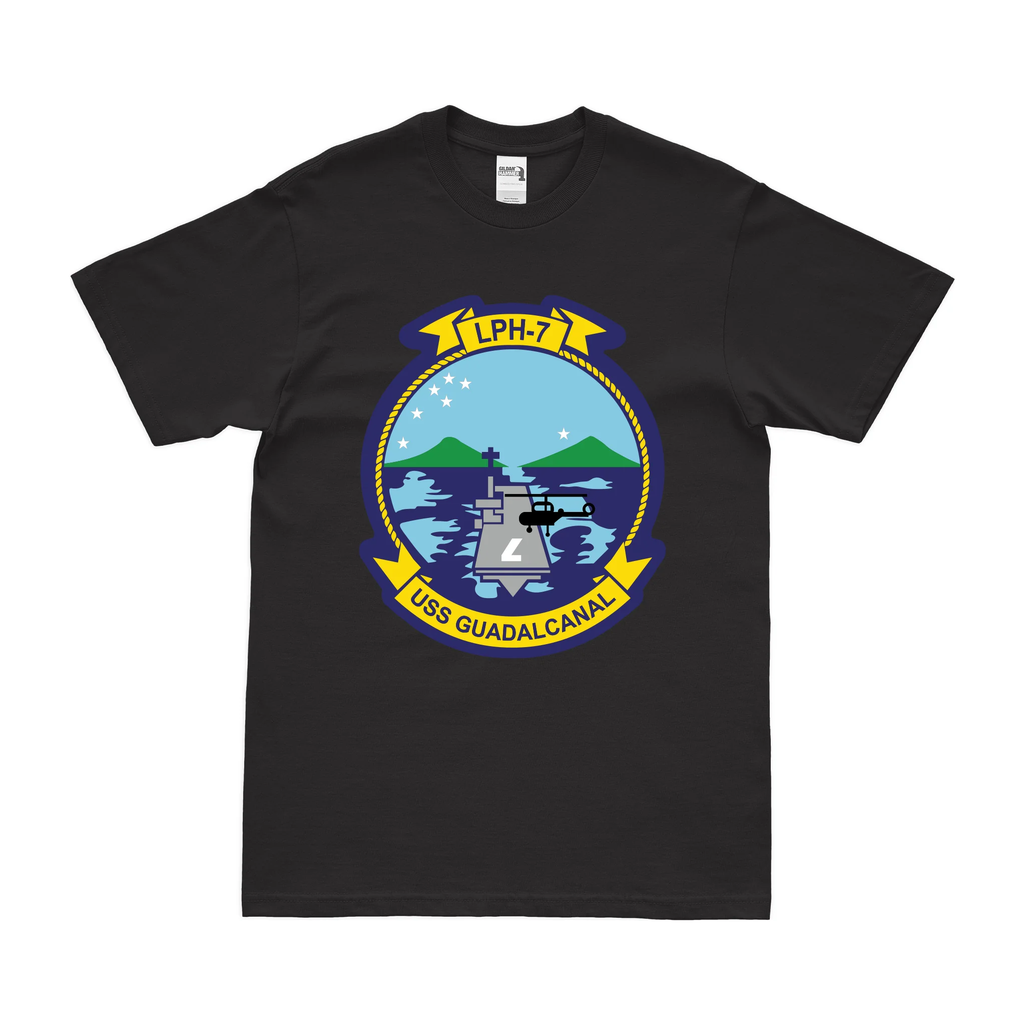 USS Guadalcanal (LPH-7) Emblem T-Shirt