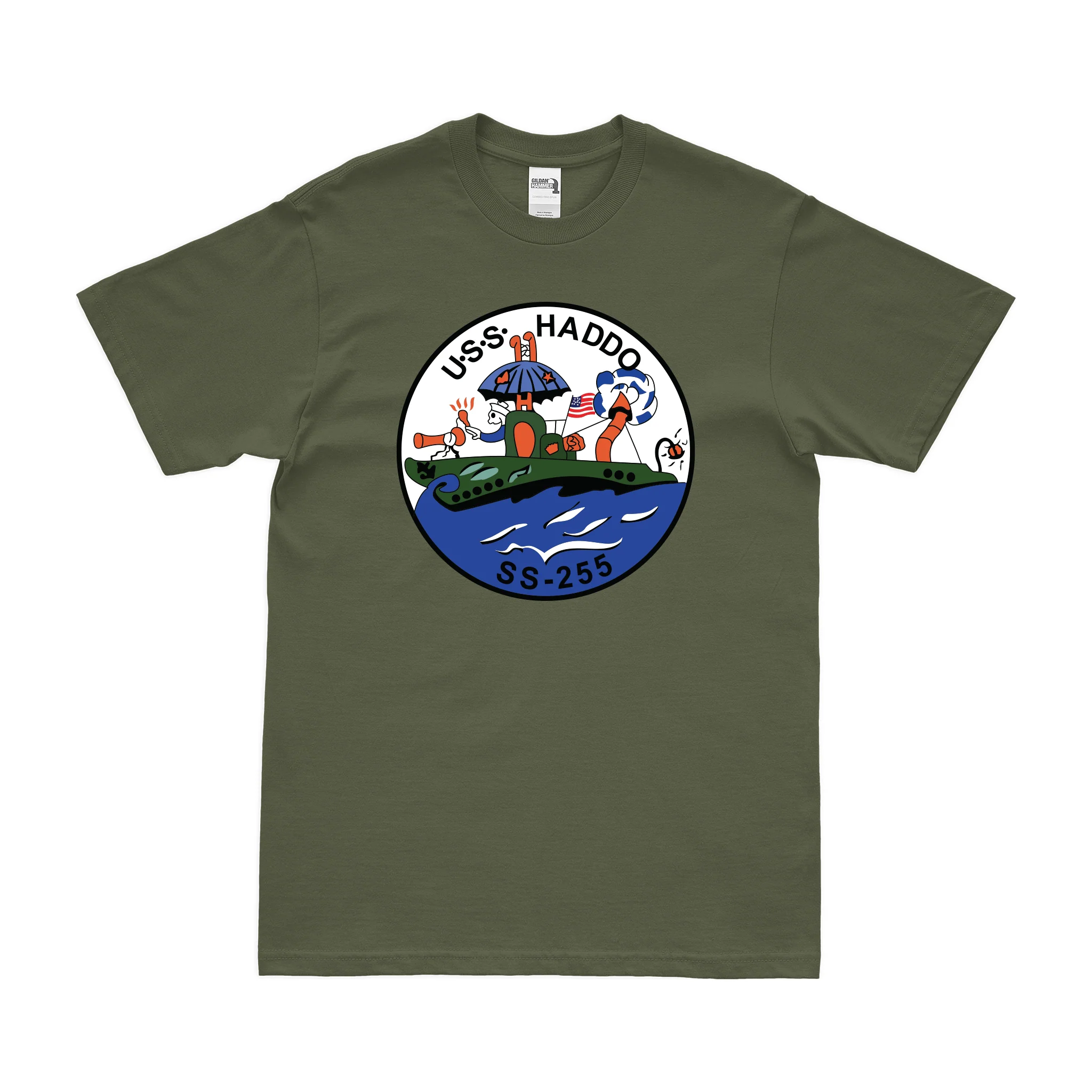 USS Haddo (SS-255) Gato-class Submarine T-Shirt - Image 2