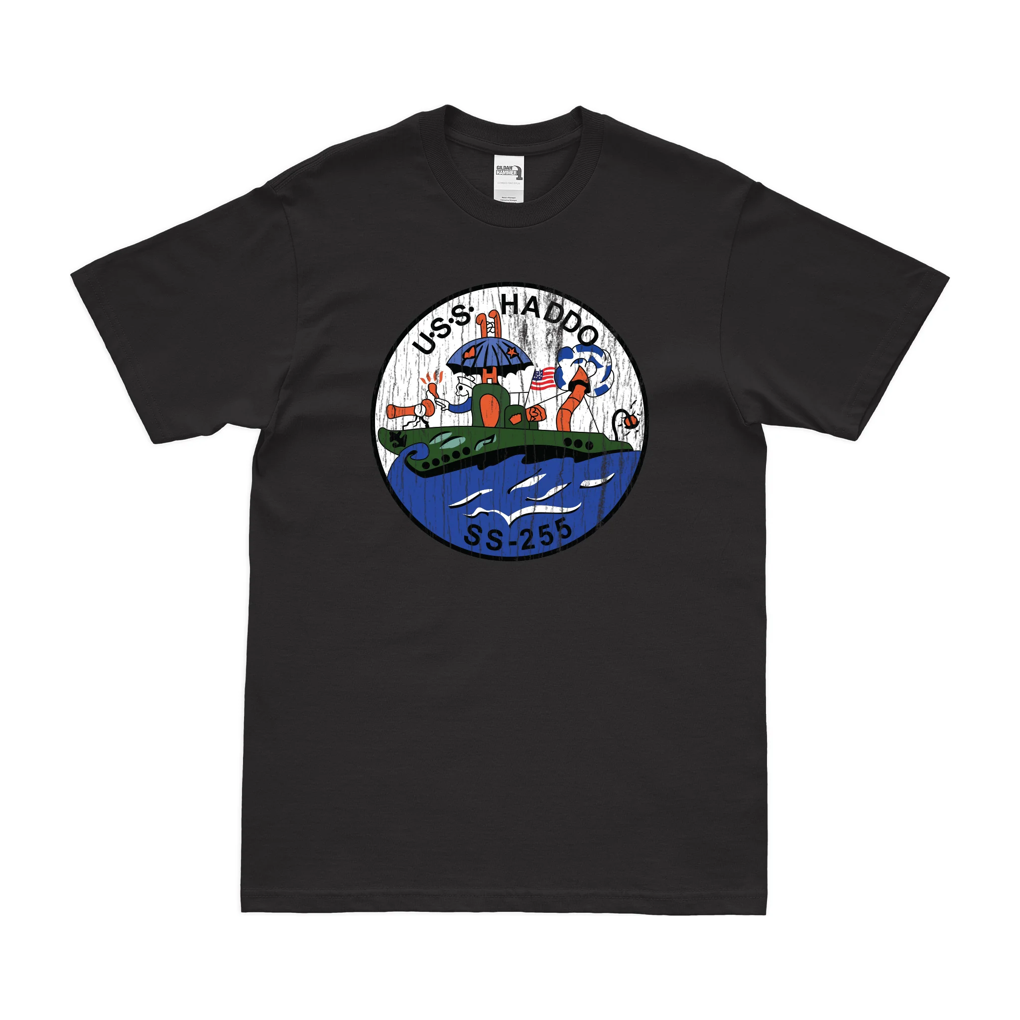 USS Haddo (SS-255) Gato-class Submarine T-Shirt - Image 3