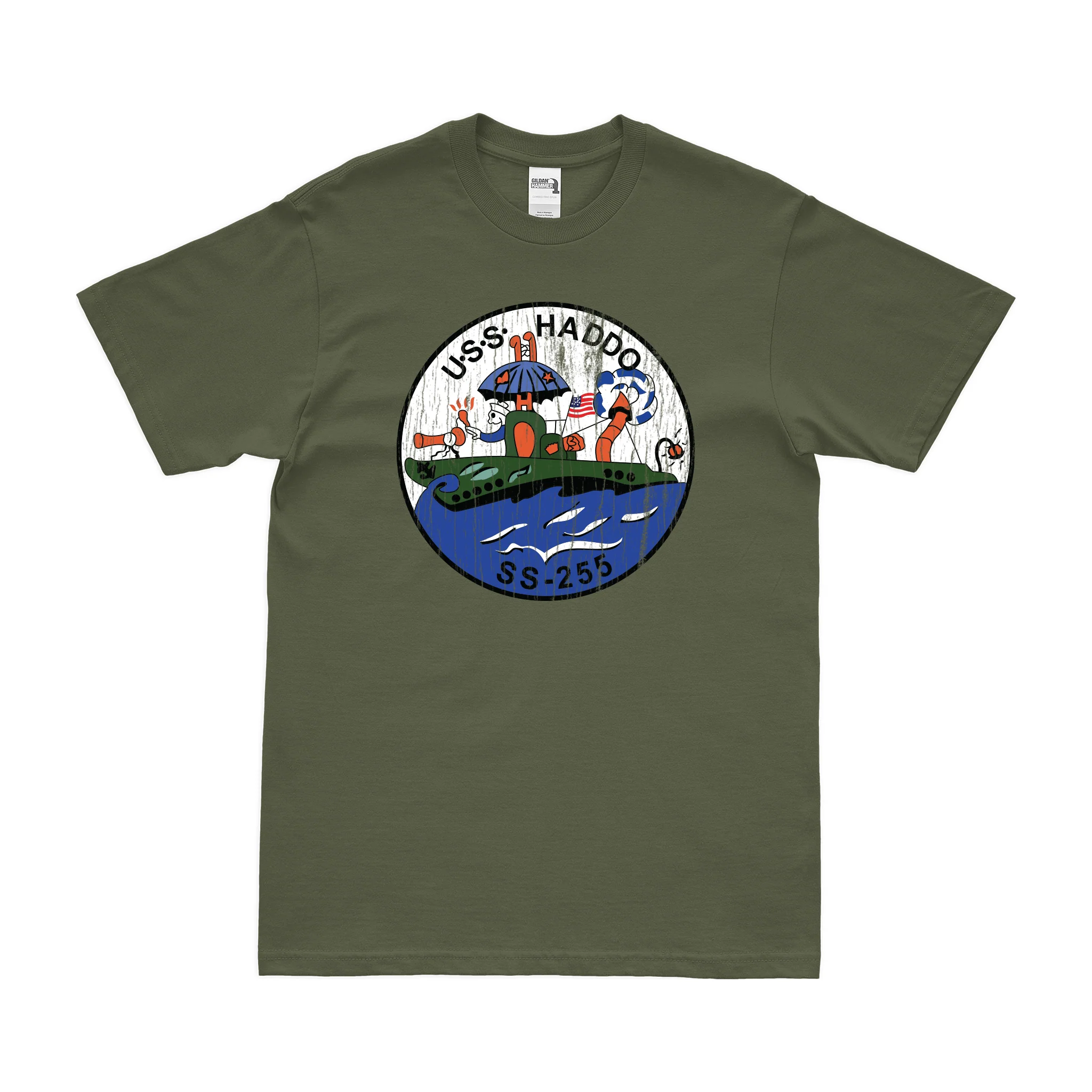 USS Haddo (SS-255) Gato-class Submarine T-Shirt - Image 4