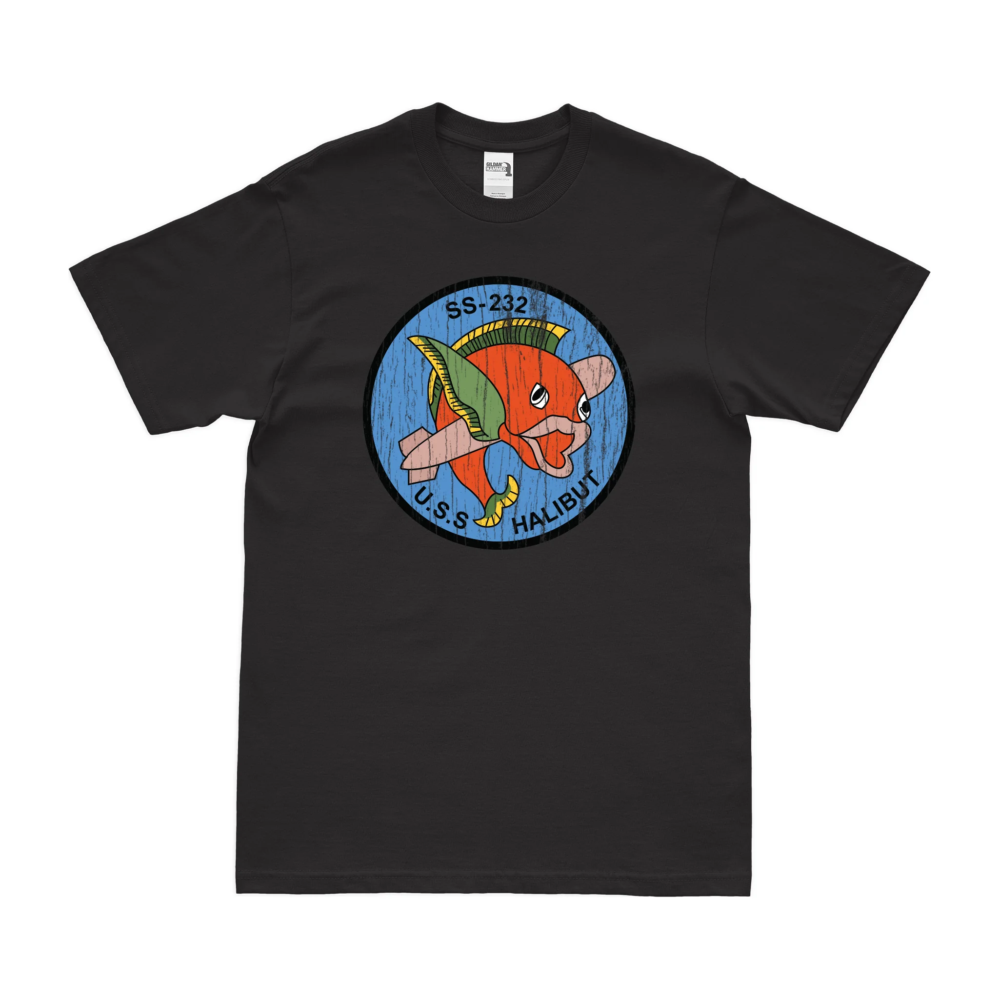 USS Halibut (SS-232) Gato-class Submarine T-Shirt - Image 3