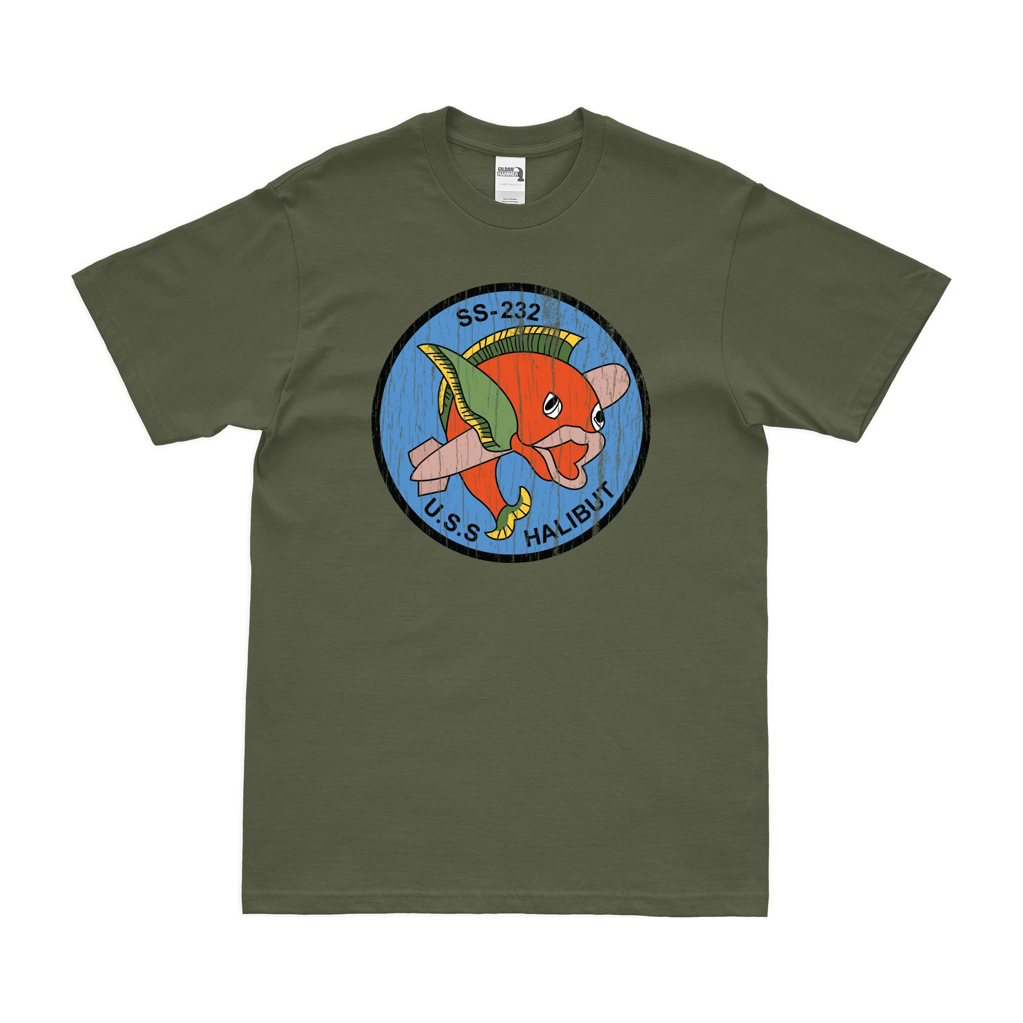 USS Halibut (SS-232) Gato-class Submarine T-Shirt - Image 4