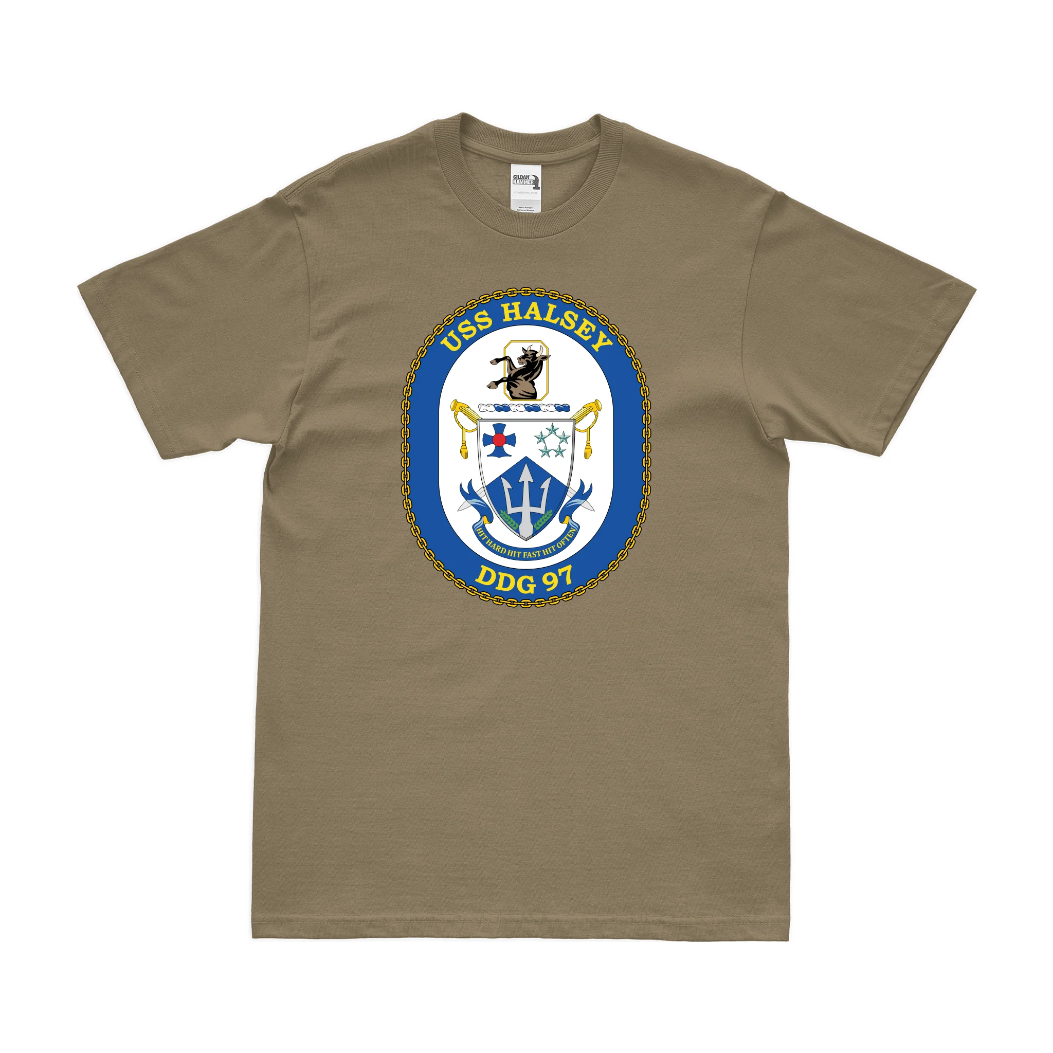USS Halsey (DDG-97) Logo Emblem T-Shirt - Image 3