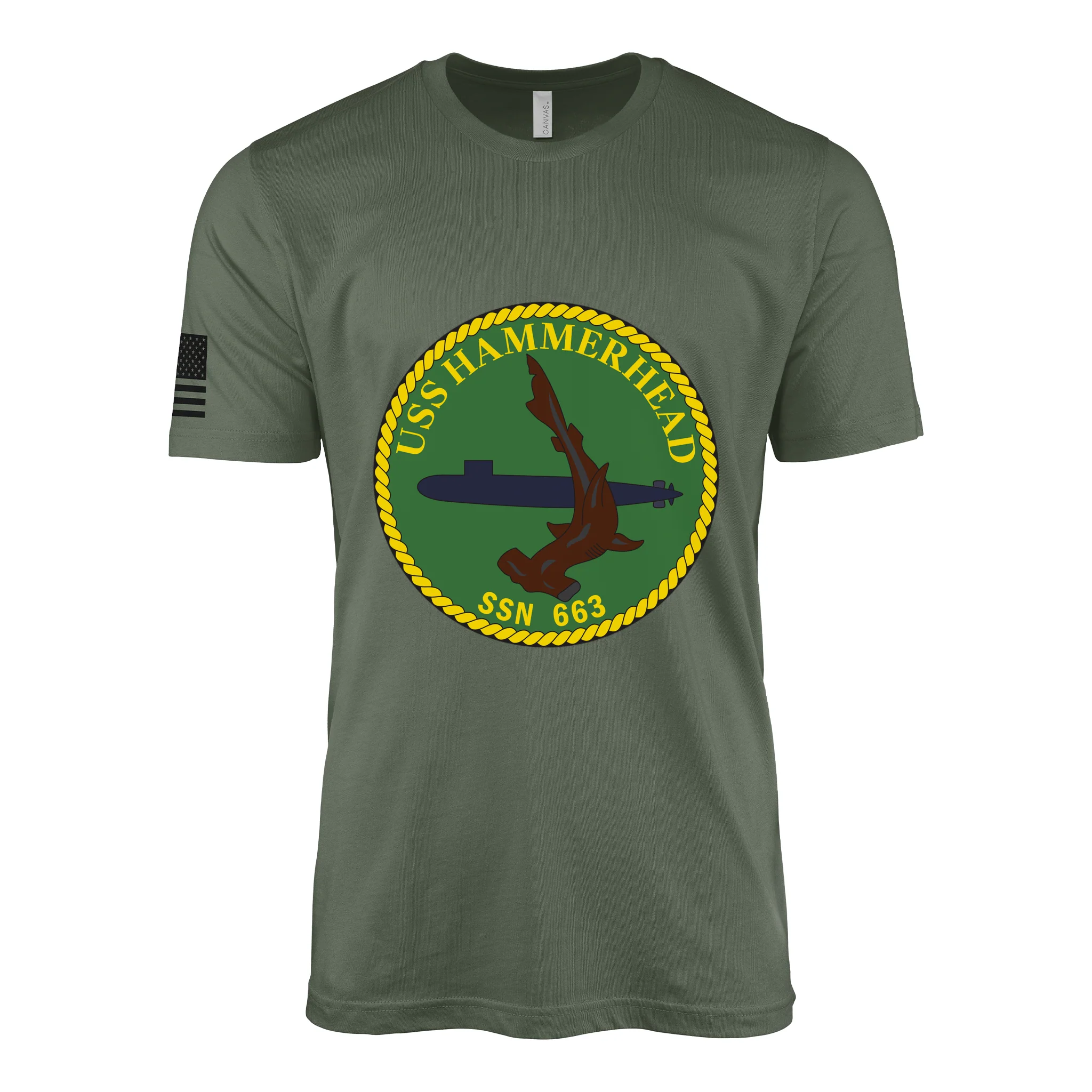 USS Hammerhead (SSN-663) Submarine T-Shirt - Image 3