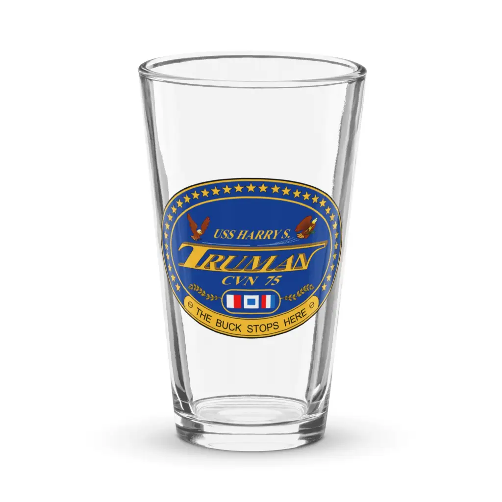 USS Harry S. Truman (CVN-75) Beer Pint Glass