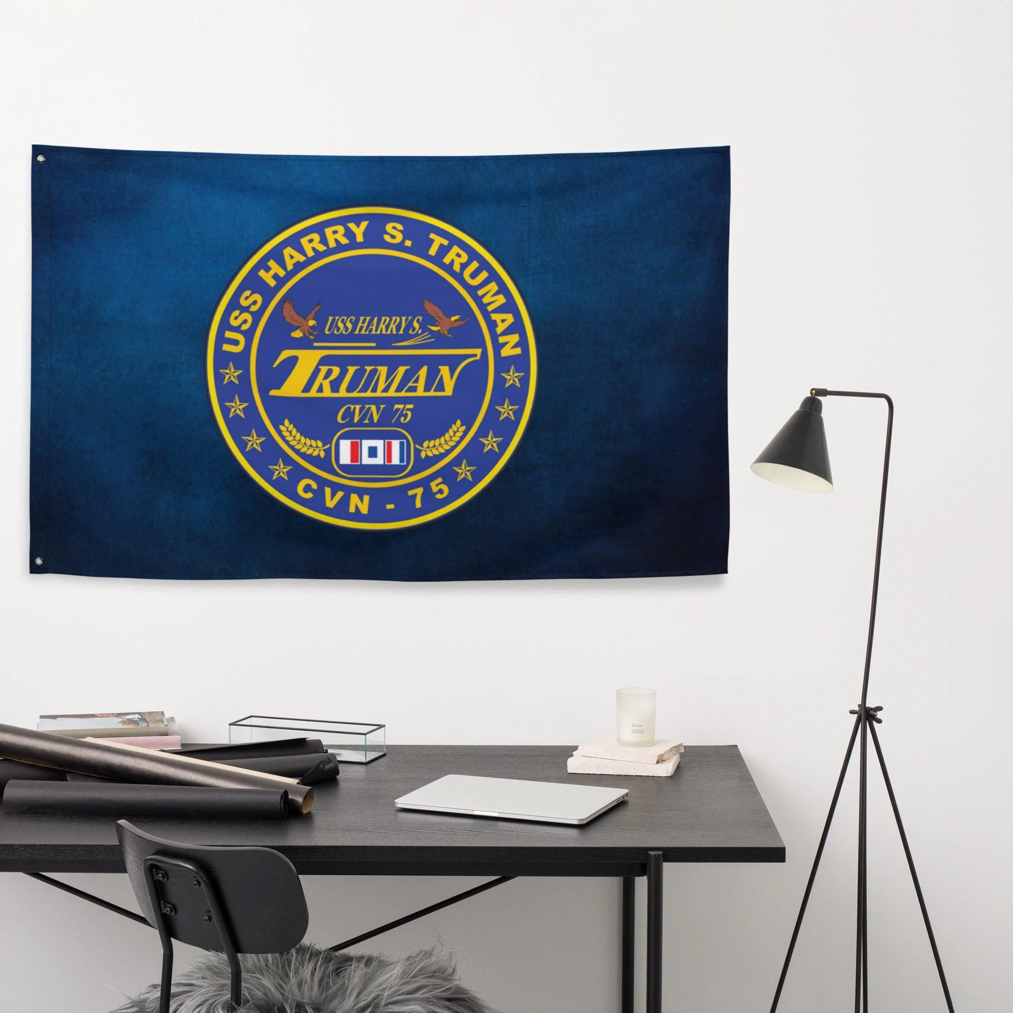 USS Harry S. Truman (CVN-75) Logo Flag - Image 2