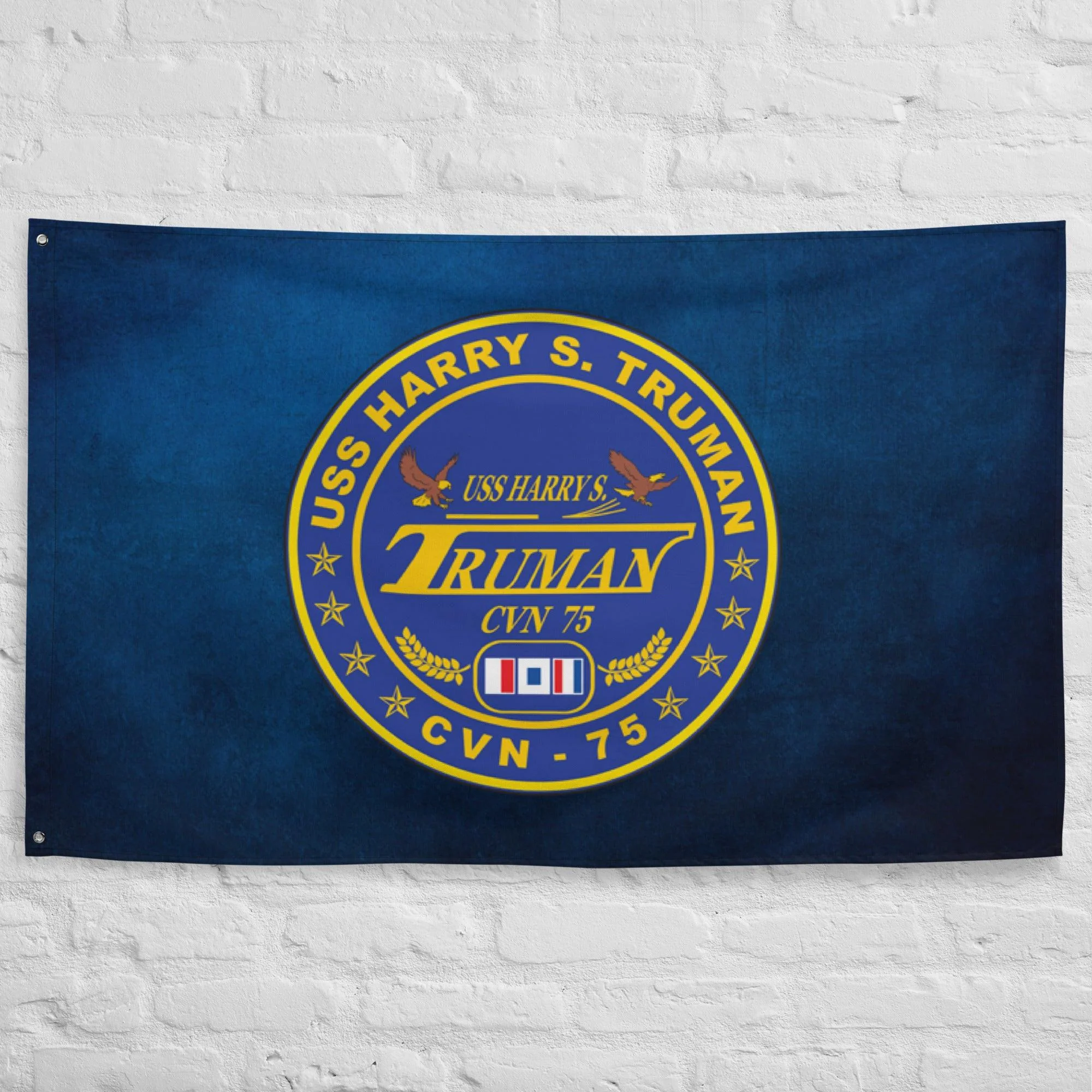 USS Harry S. Truman (CVN-75) Logo Flag - Image 3