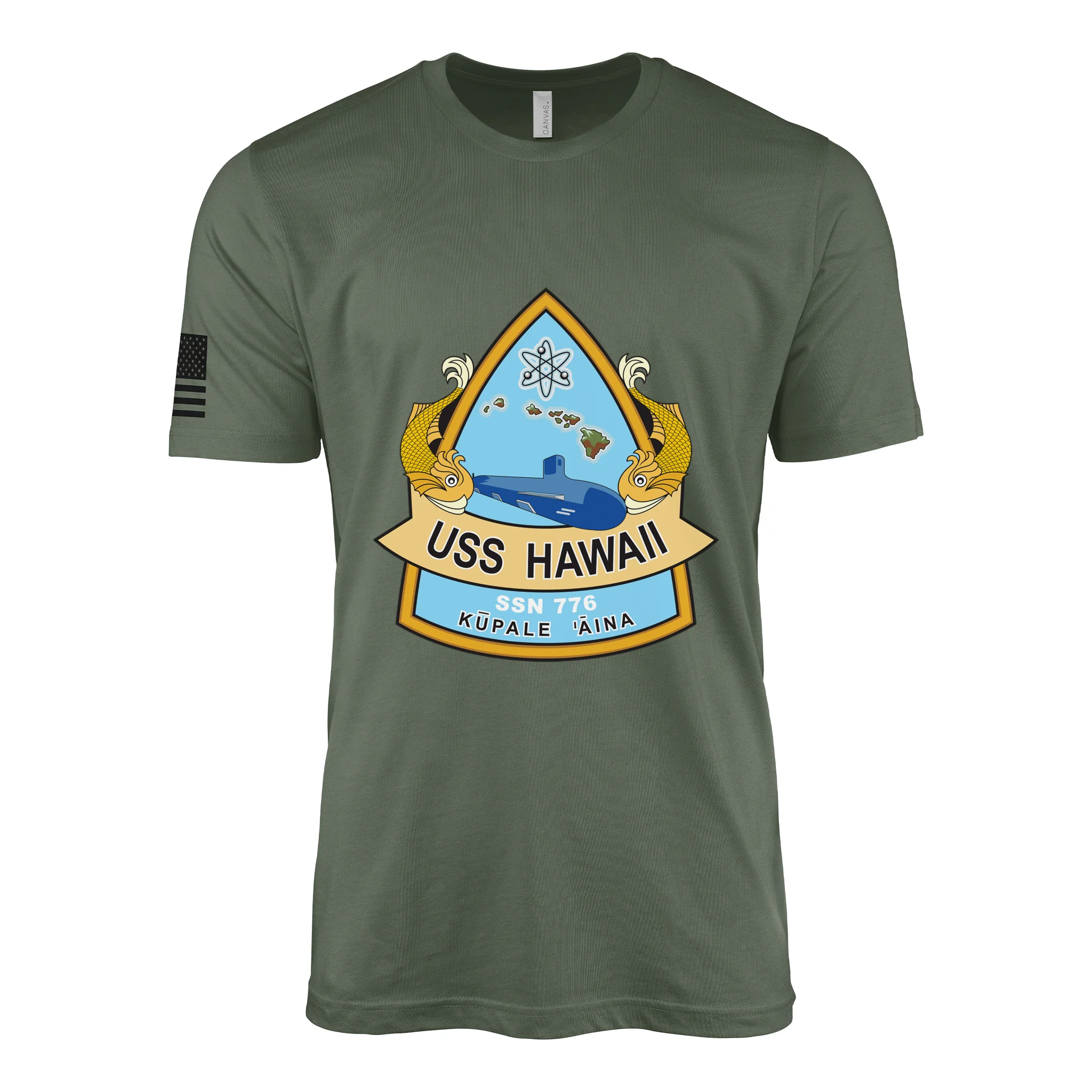 USS Hawaii (SSN-776) Submarine T-Shirt - Image 3