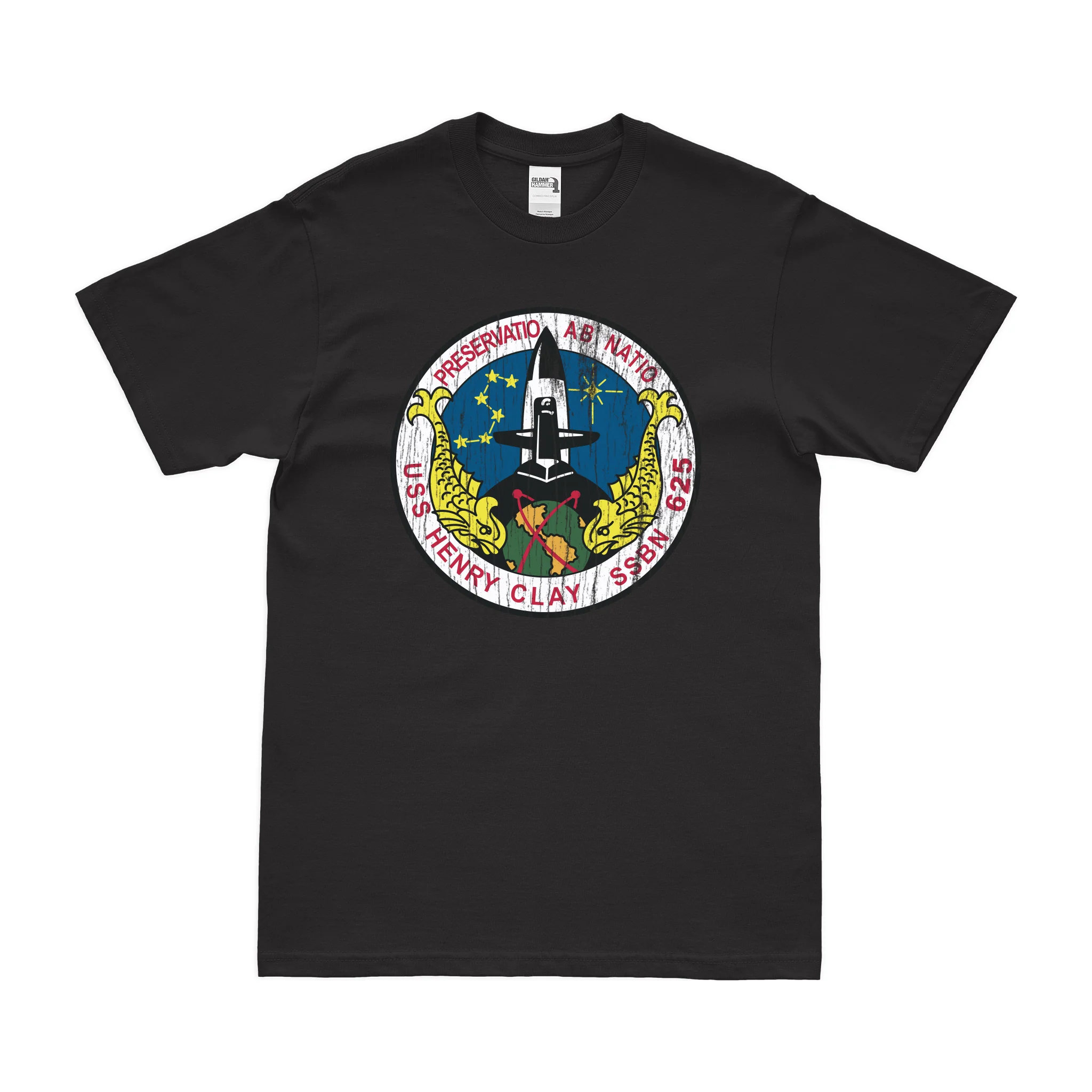 USS Henry Clay (SSBN-625) Ballistic-Missile Submarine T-Shirt - Image 3