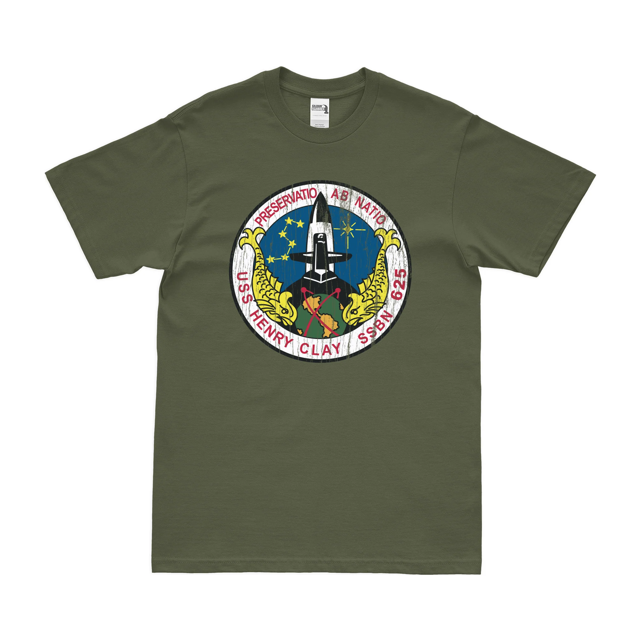 USS Henry Clay (SSBN-625) Ballistic-Missile Submarine T-Shirt - Image 4