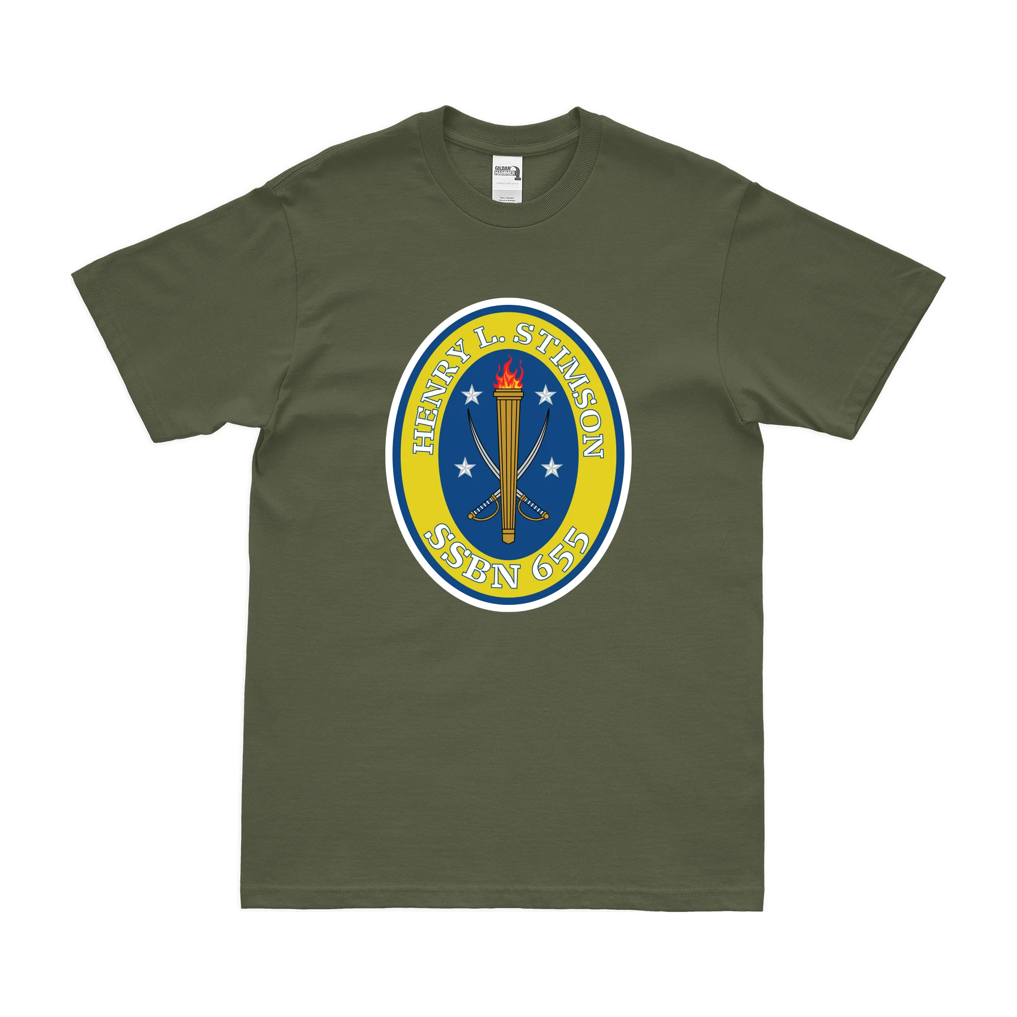 USS Henry L. Stimson (SSBN-655) Ballistic-Missile Submarine T-Shirt - Image 2