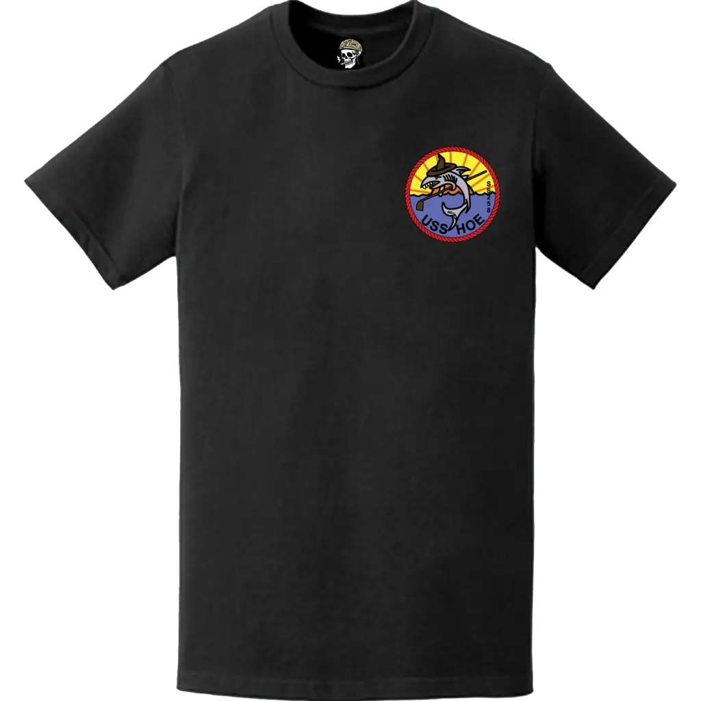 USS Hoe (SS-258) Submarine Left Chest Logo Emblem T-Shirt