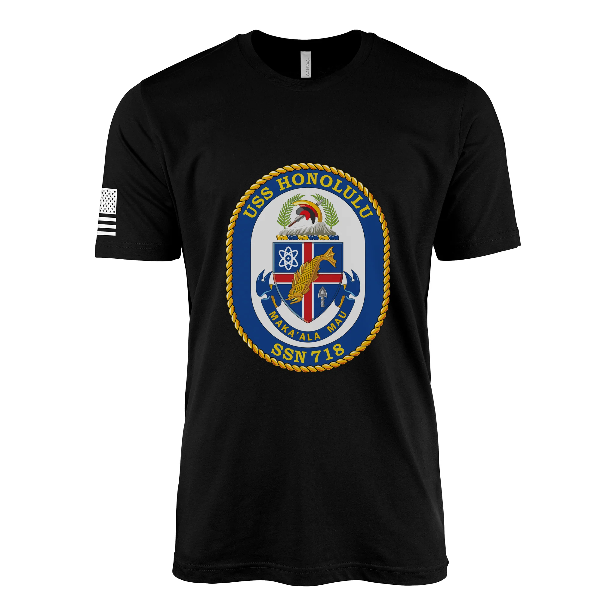 USS Honolulu (SSN-718) Submarine T-Shirt - Image 2