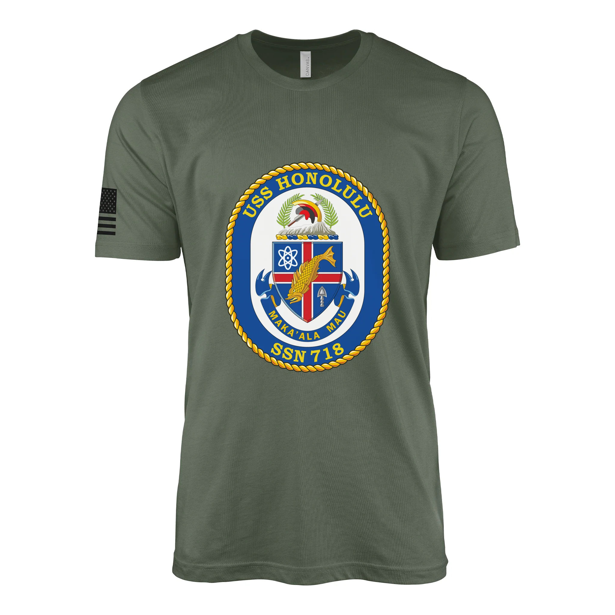 USS Honolulu (SSN-718) Submarine T-Shirt - Image 3