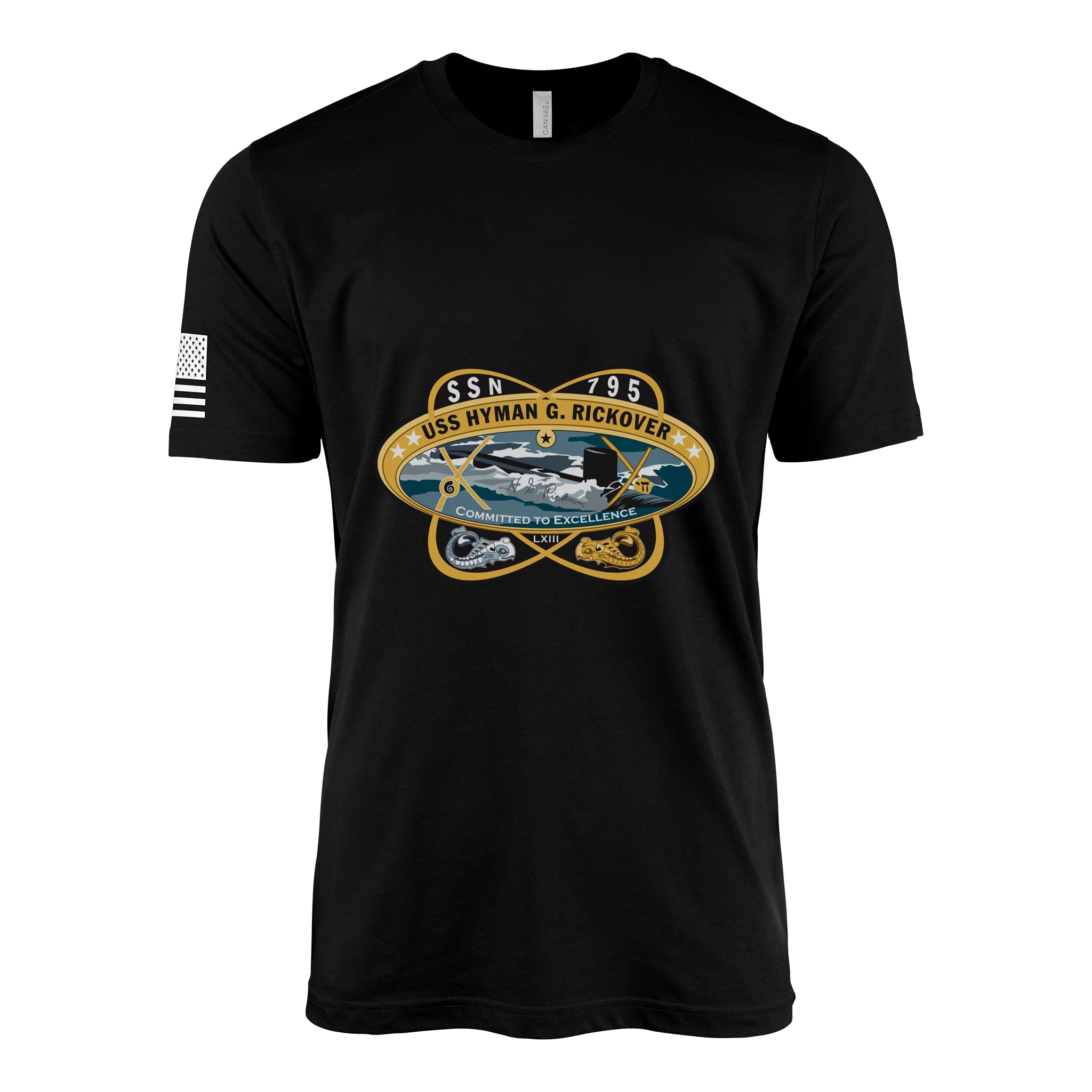 USS Hyman G Rickover (SSN-795) Submarine T-Shirt - Image 2